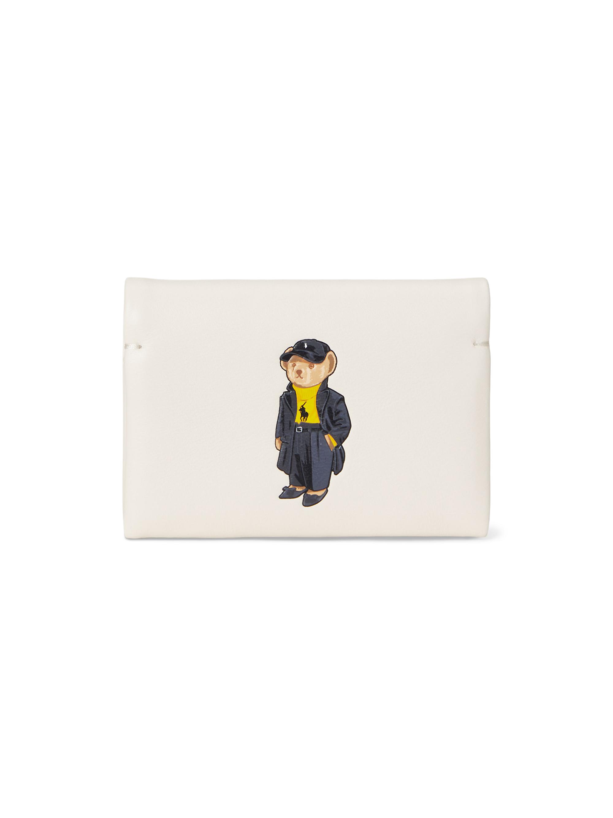 Polo Ralph Lauren Holiday Bear Leather Zip Card Case | Saks Fifth