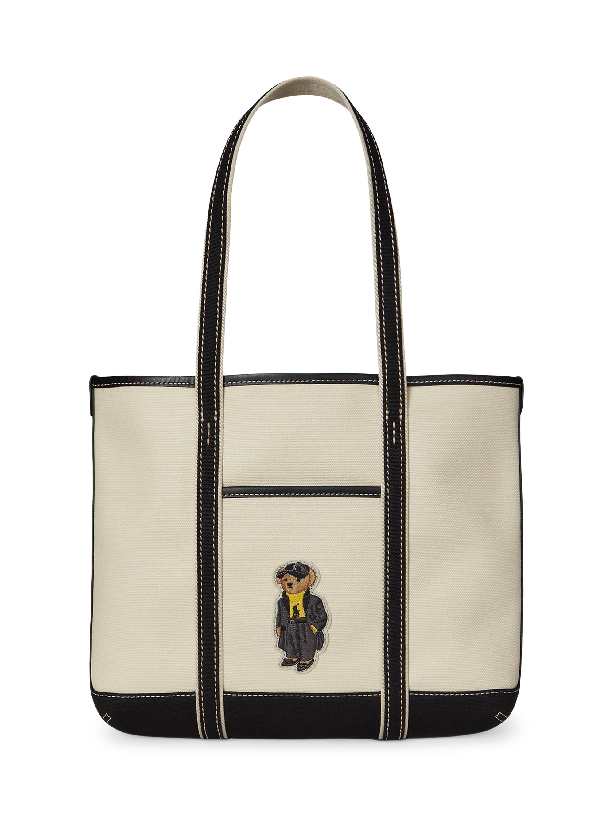 Polo Ralph Lauren Large Holiday Bear Canvas Tote Bag | Saks Fifth