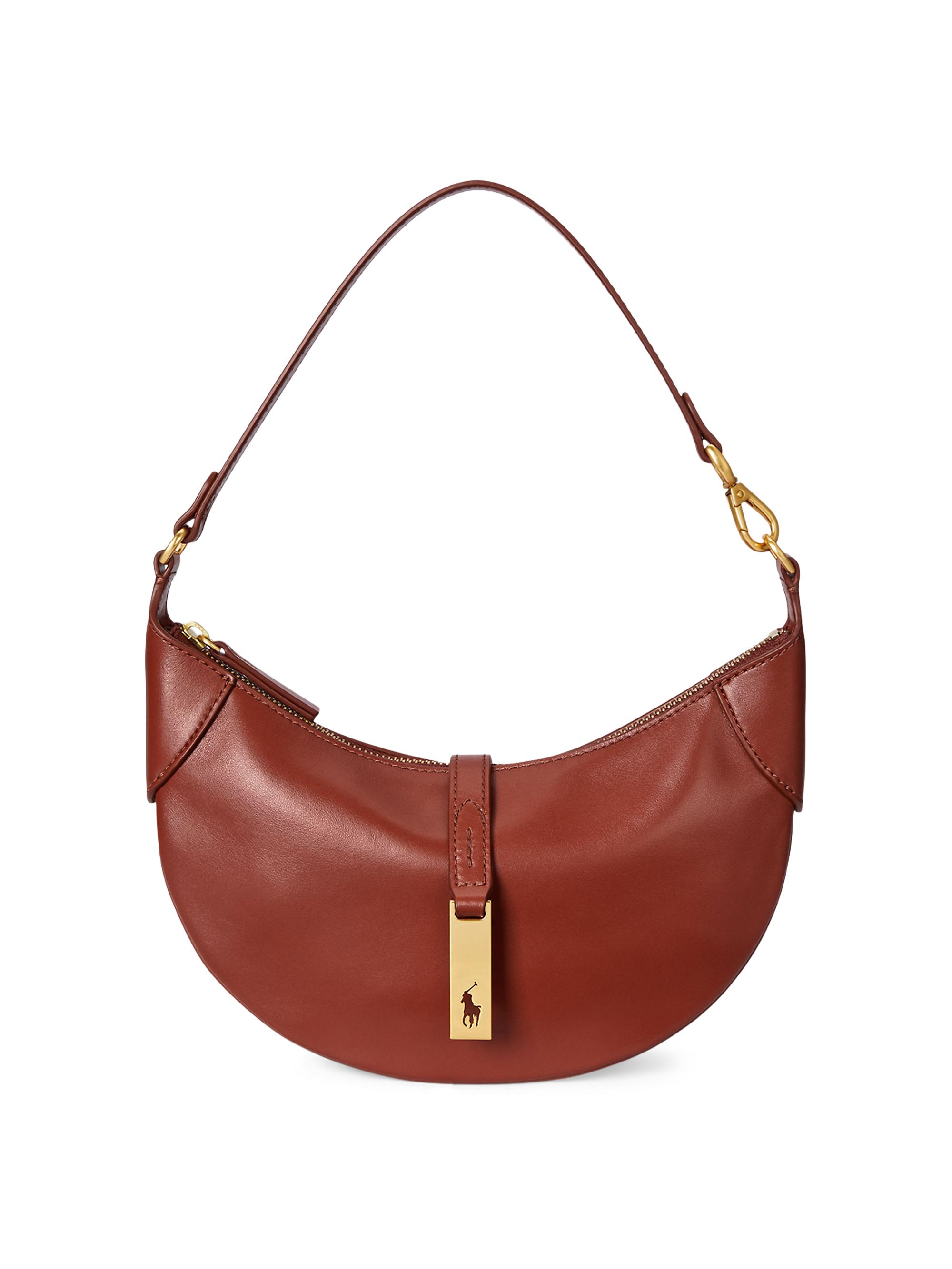 Polo Ralph Lauren Women's Mini Polo ID Leather Shoulder Bag - Red