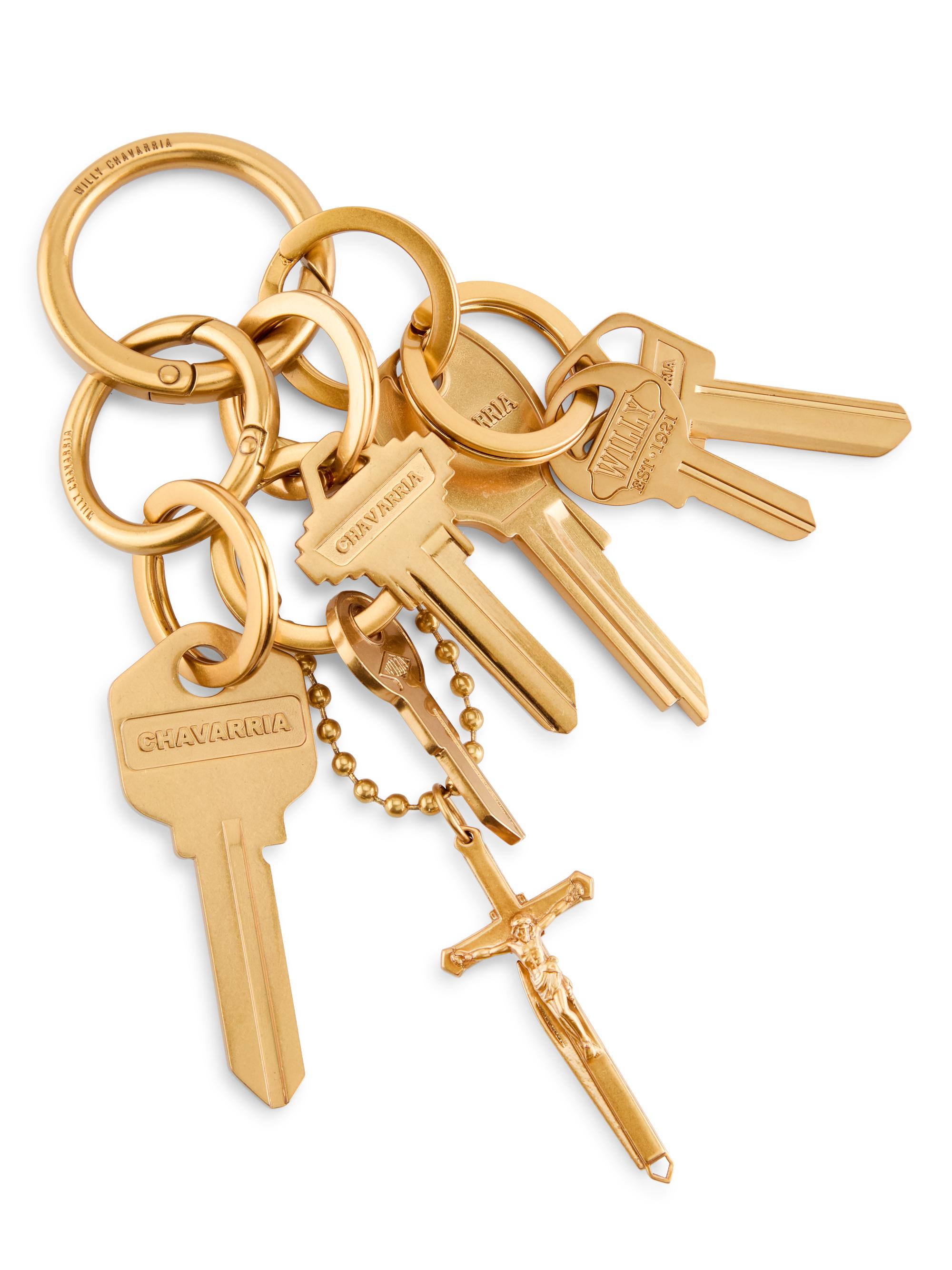 小物 WILLY STAFF KEYFOB /Willychavarria Willy Chavarria Staff Logo-Engraved Key Fob | Saks Fifth Avenue