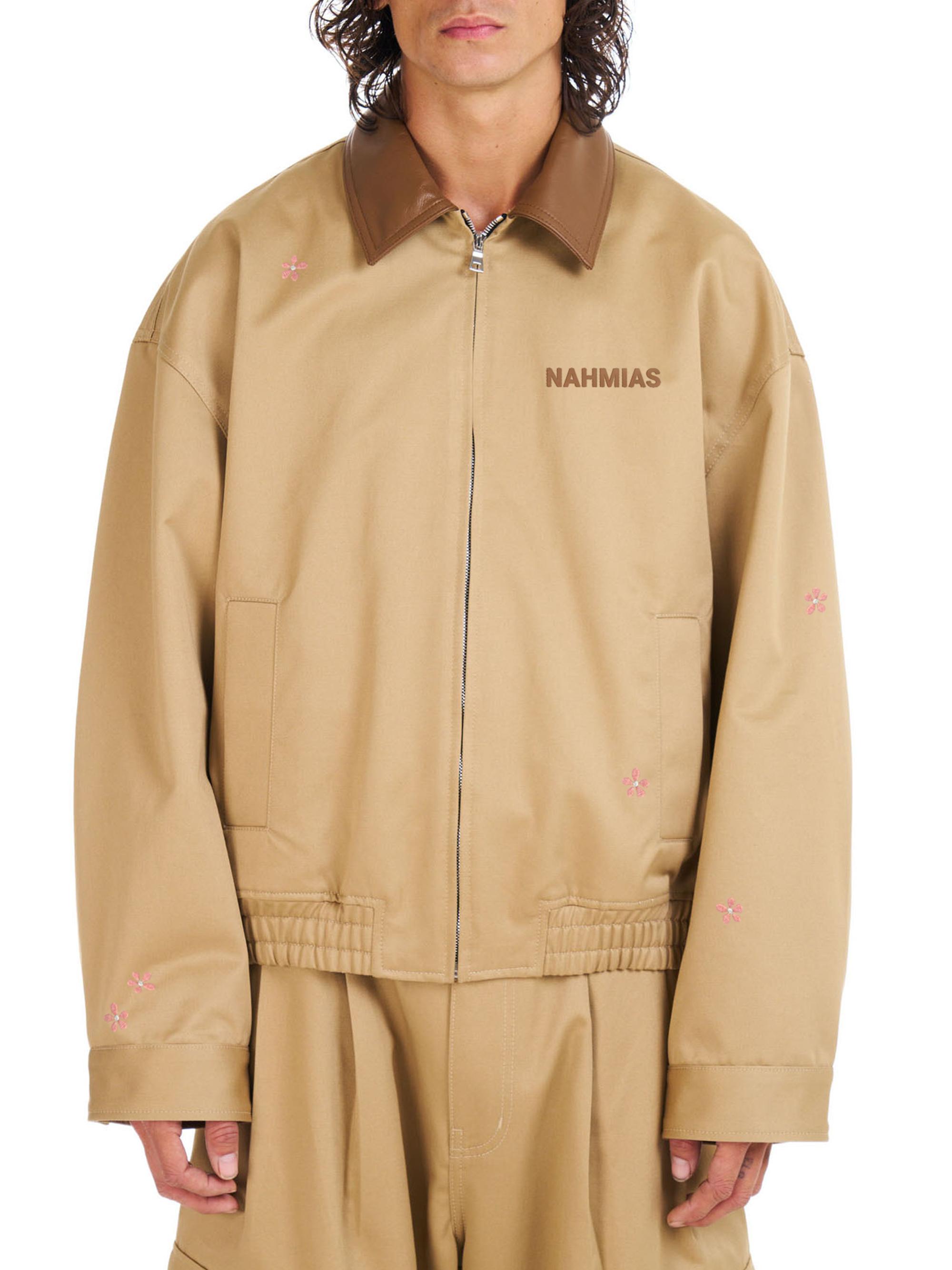 Nahmias Men's Bloom Workwear Woven Jacket - Sand Twill | Thumbnail 4