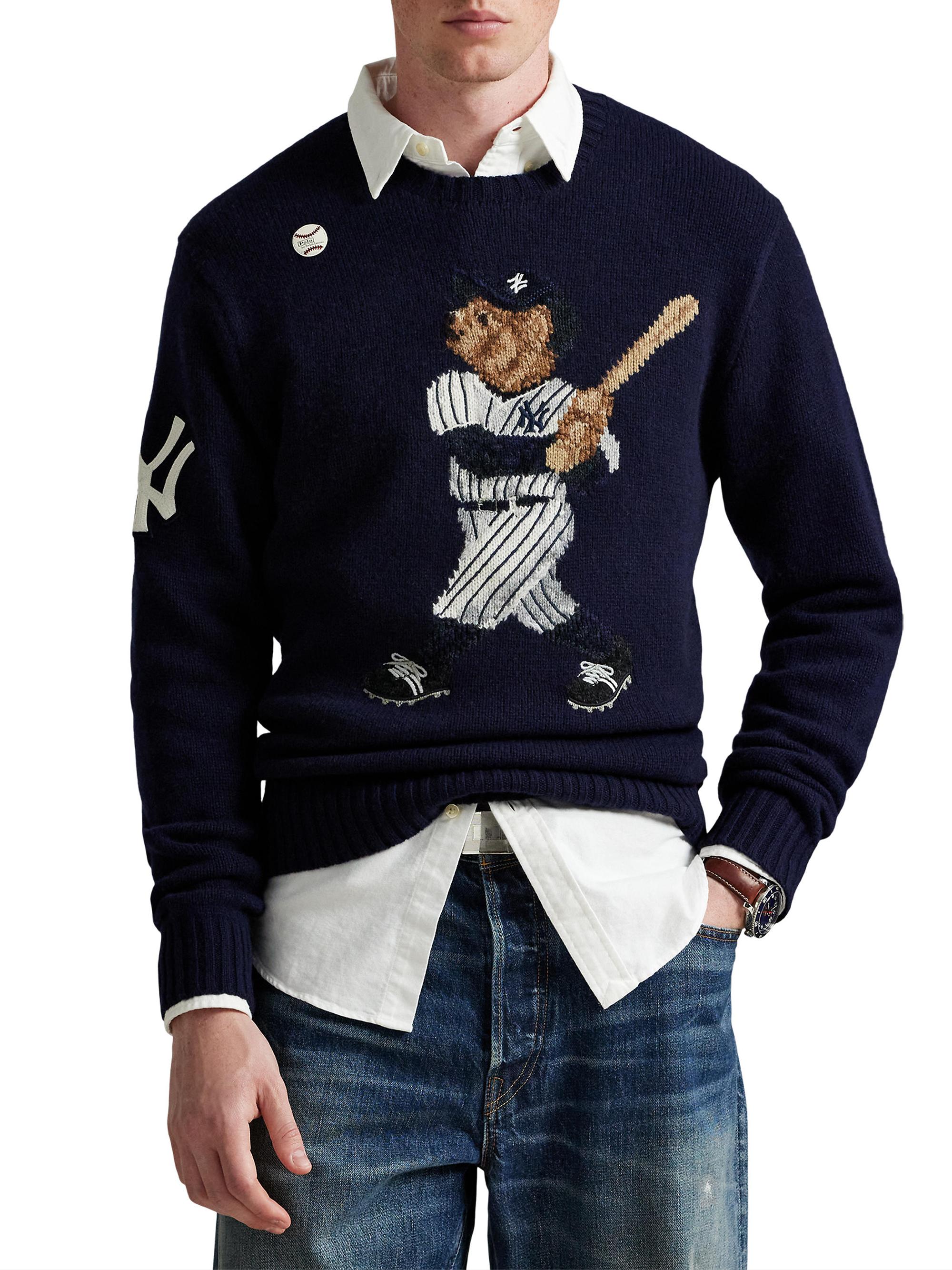 Polo Ralph Lauren Yankees Bear Wool Sweater | Saks Fifth Avenue