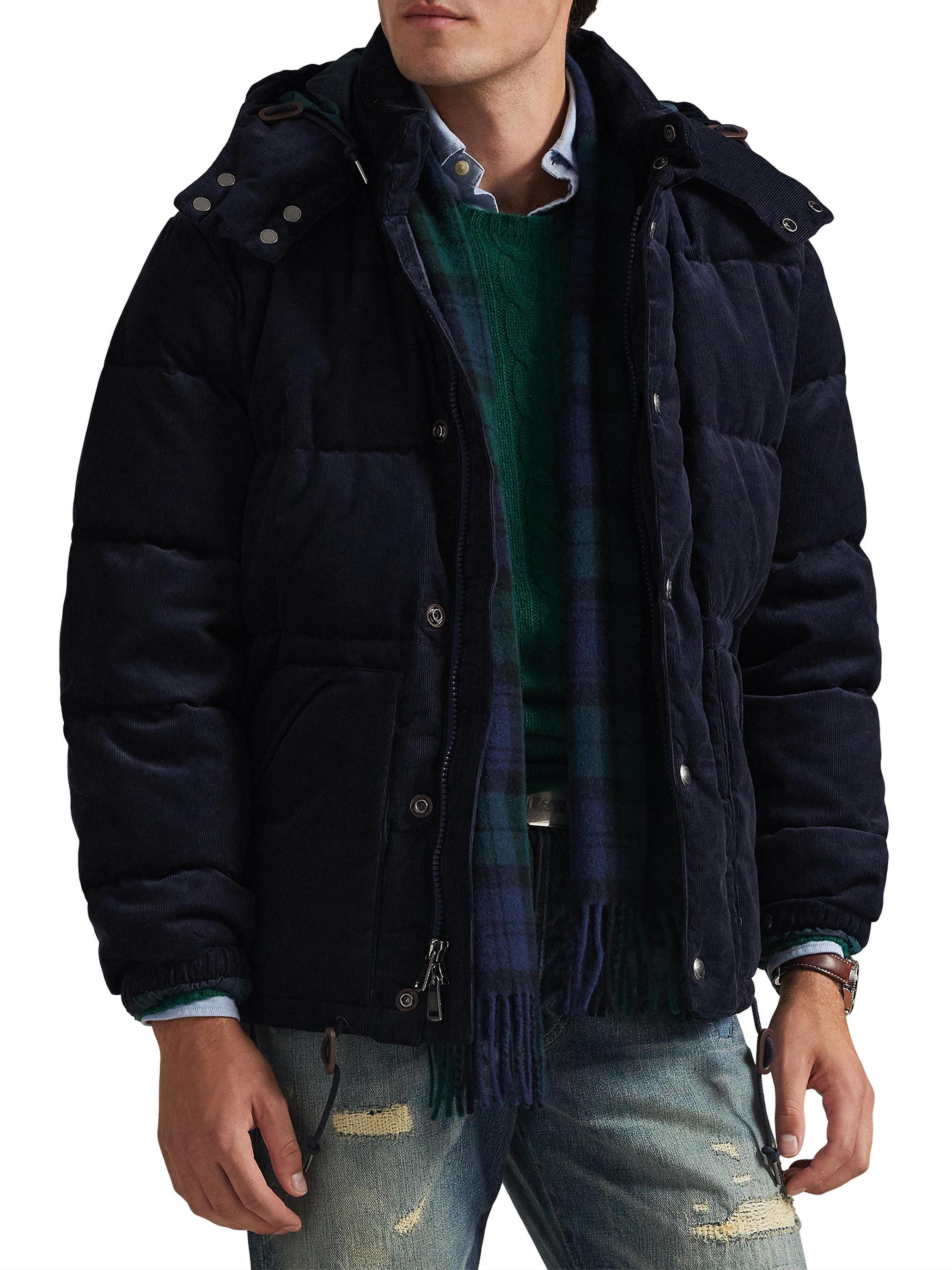 Polo Ralph Lauren The Wainwright Corduroy Hooded Down Jacket
