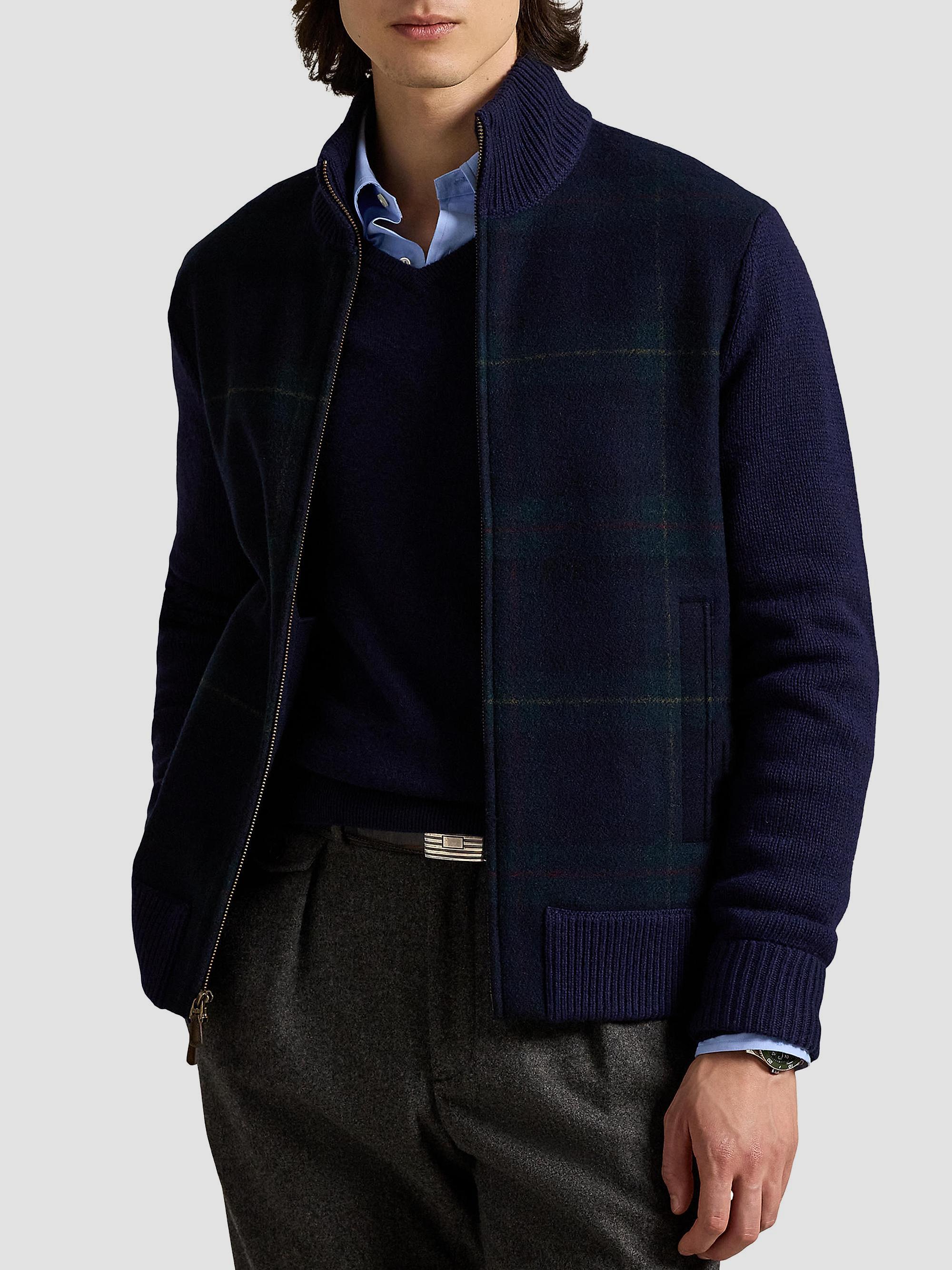Polo Ralph Lauren The Polo Tartan Full Zip Sweater | Saks Fifth Avenue