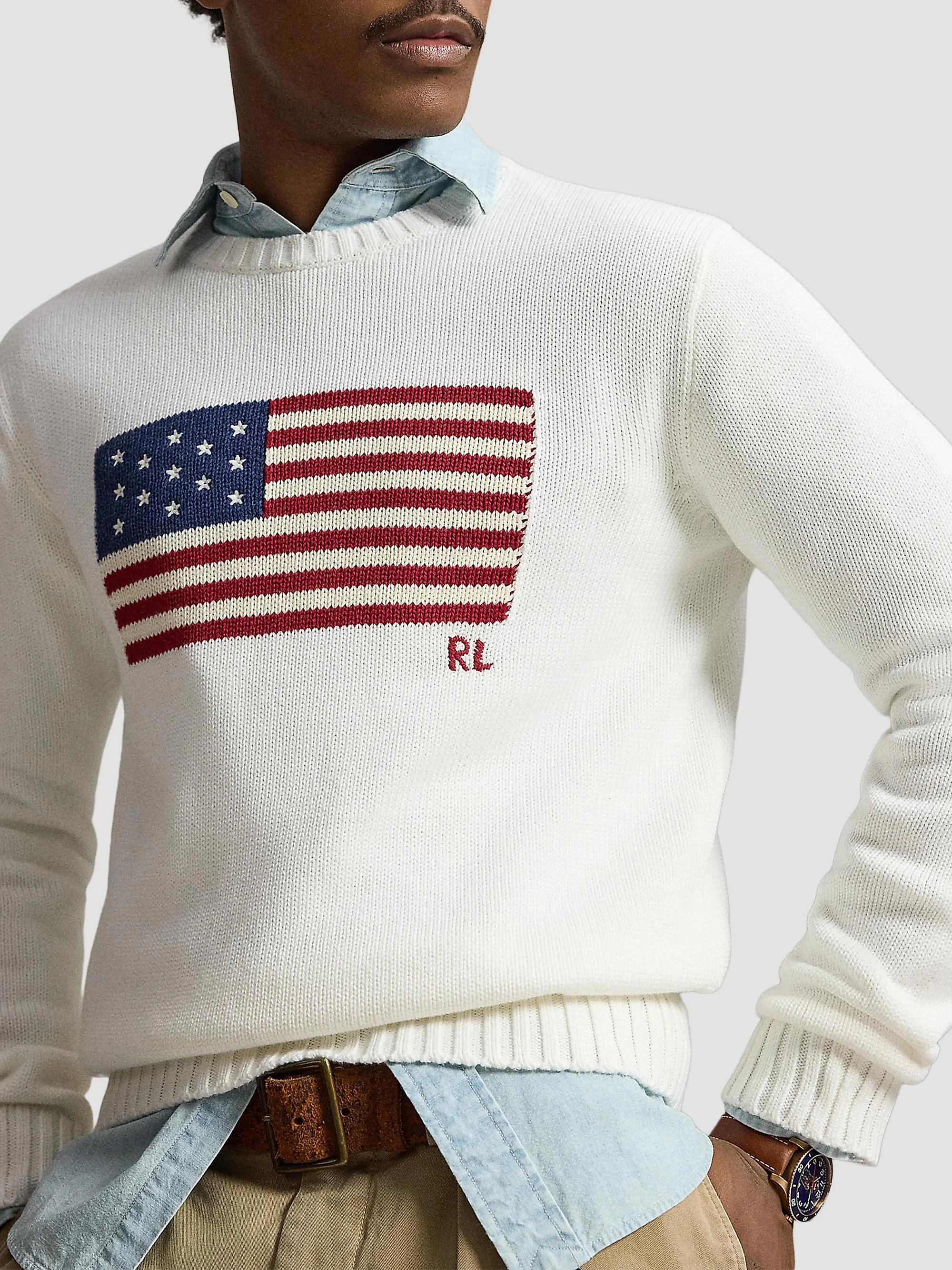 Polo by Ralph Lauren ラルフローレン　ユニオンジャック Polo Ralph Lauren The Iconic Flag Cotton Sweater | Saks Fifth Avenue