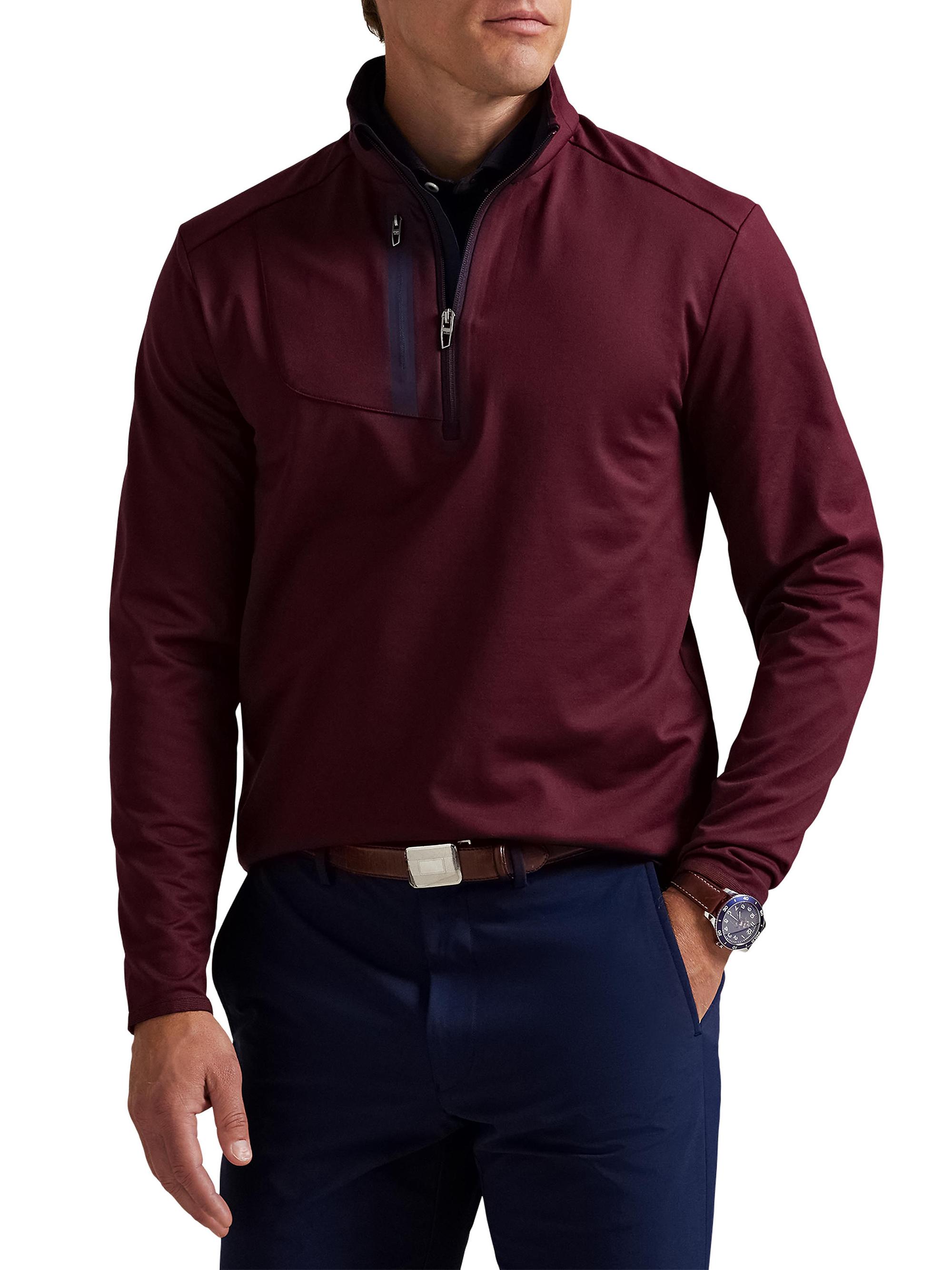 RLX Ralph Lauren Lux Performance Long-Sleeve Half-Zip Top | Saks