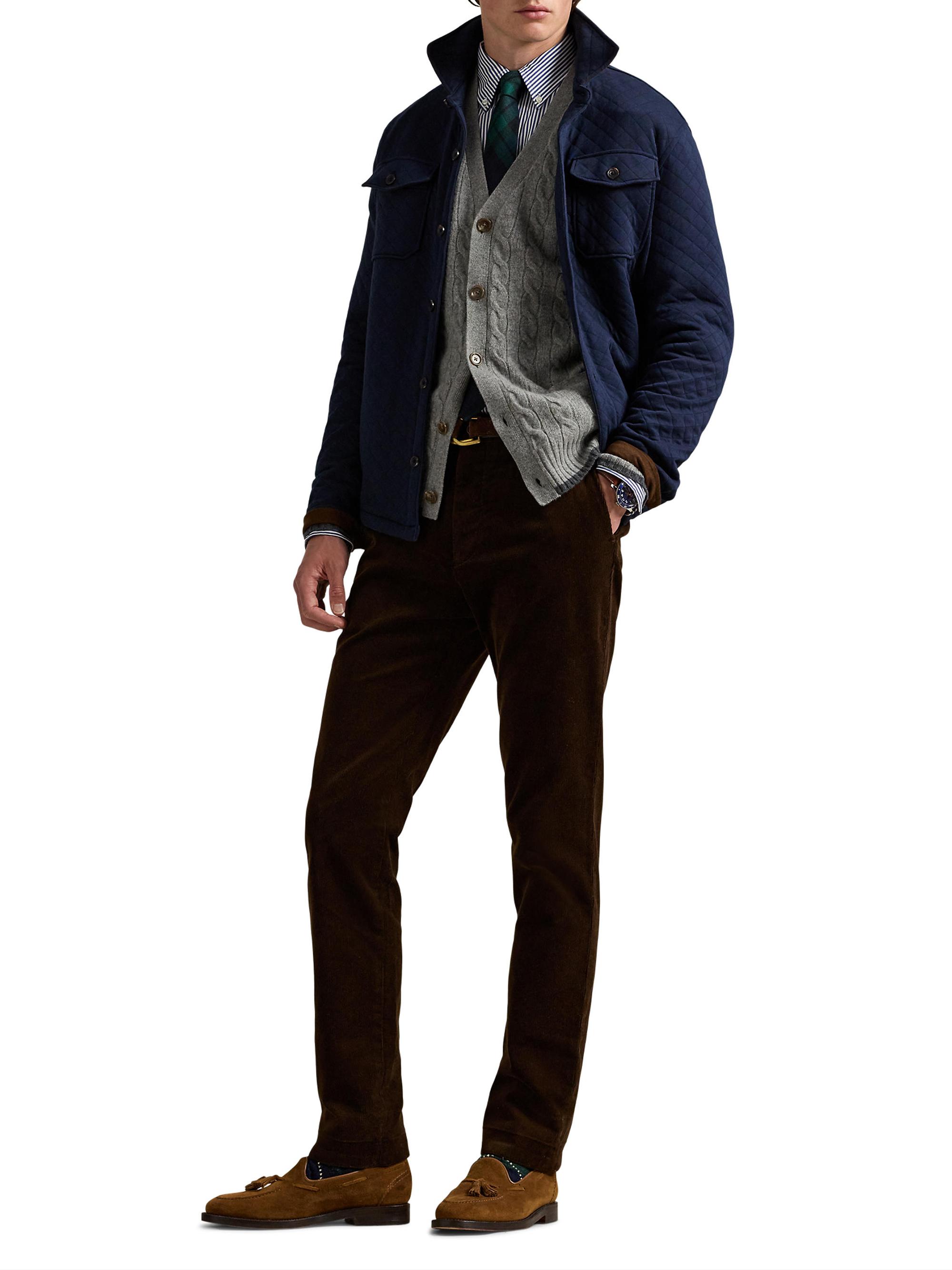 Polo Ralph Lauren Quilted Double-Knit Jersey Shirt Jacket | Saks