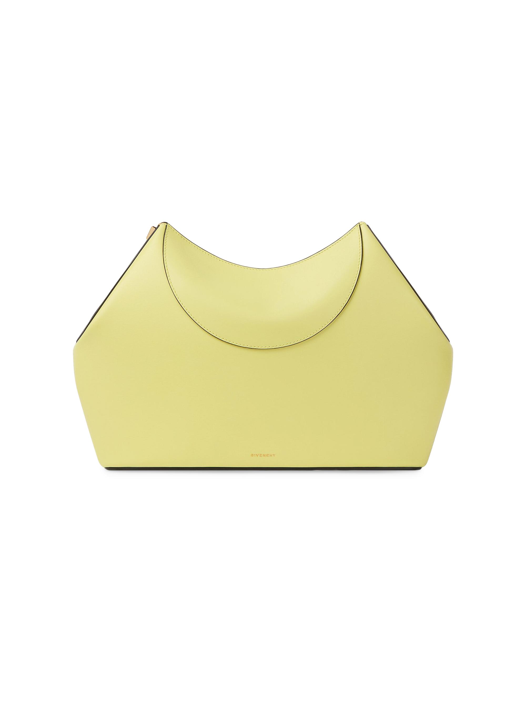 Givenchy Women's Facet Clutch in Leather - Acid Yellow