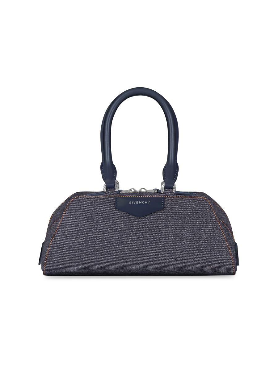 ハナshop Givenchy Mini Antigona East-West Top Handle Bag in Denim | Saks