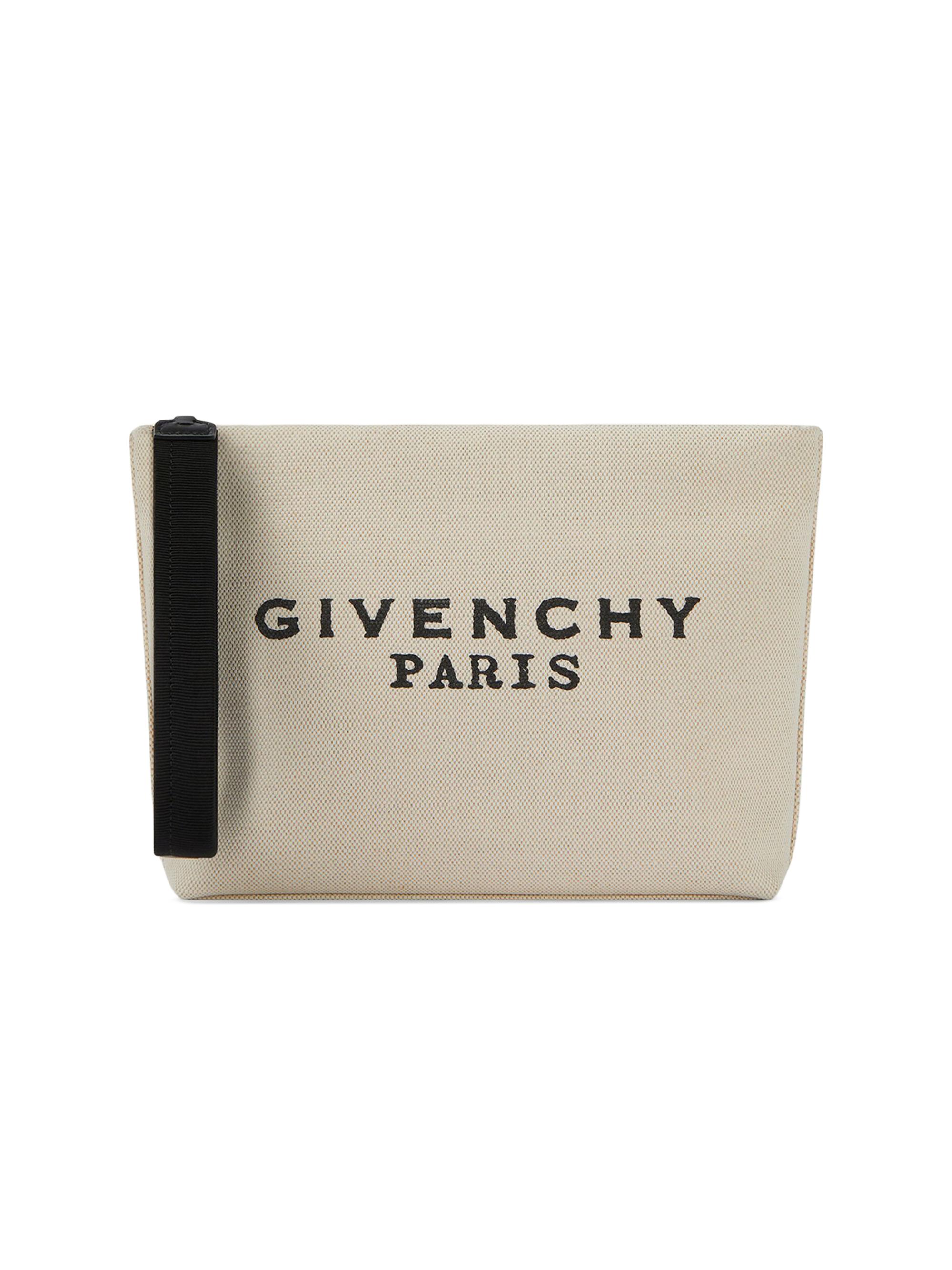 Givenchy Women's Pouch in Canvas - Beige Black