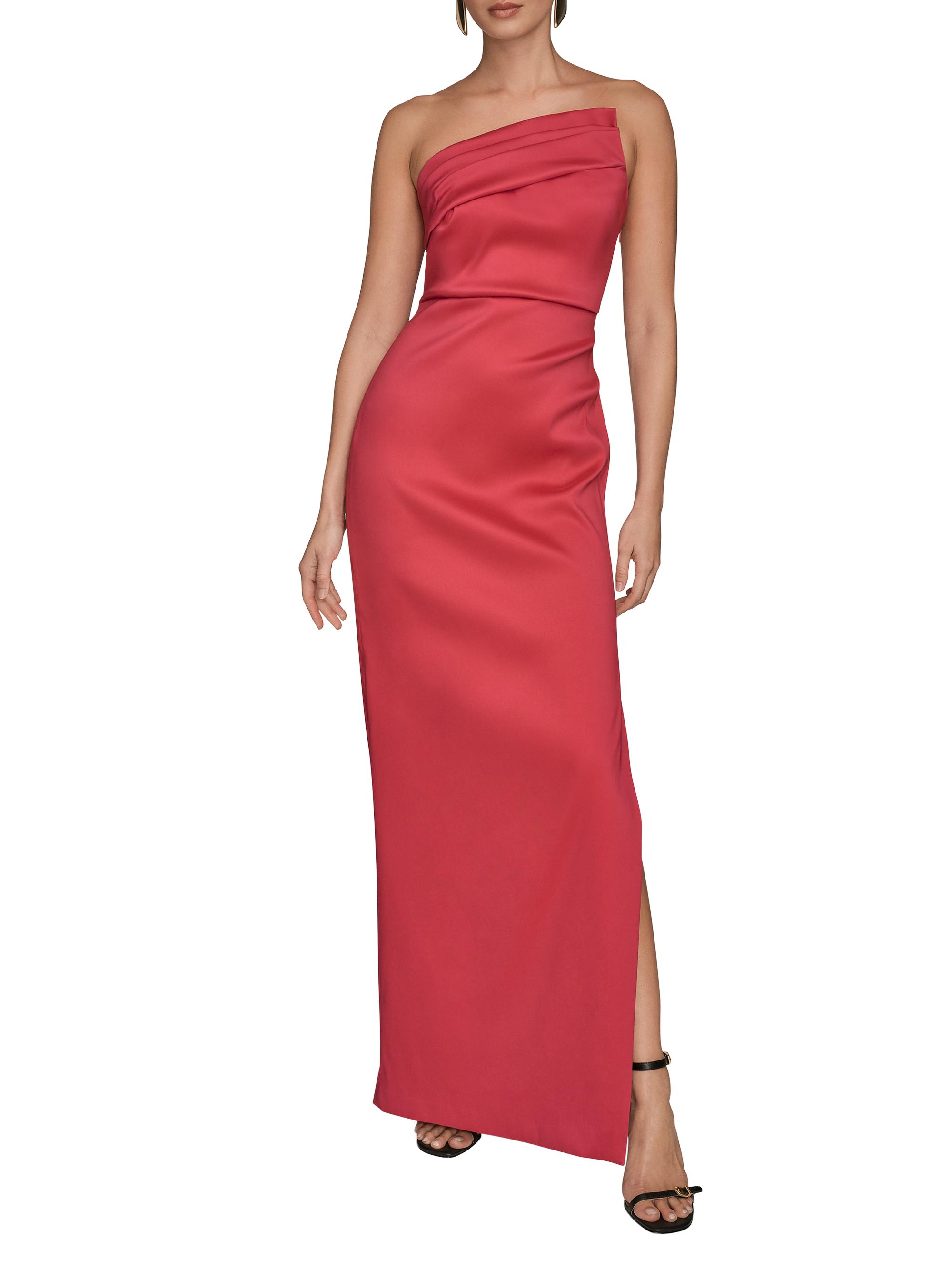 Asymmetric Stretch-Mikado Gown