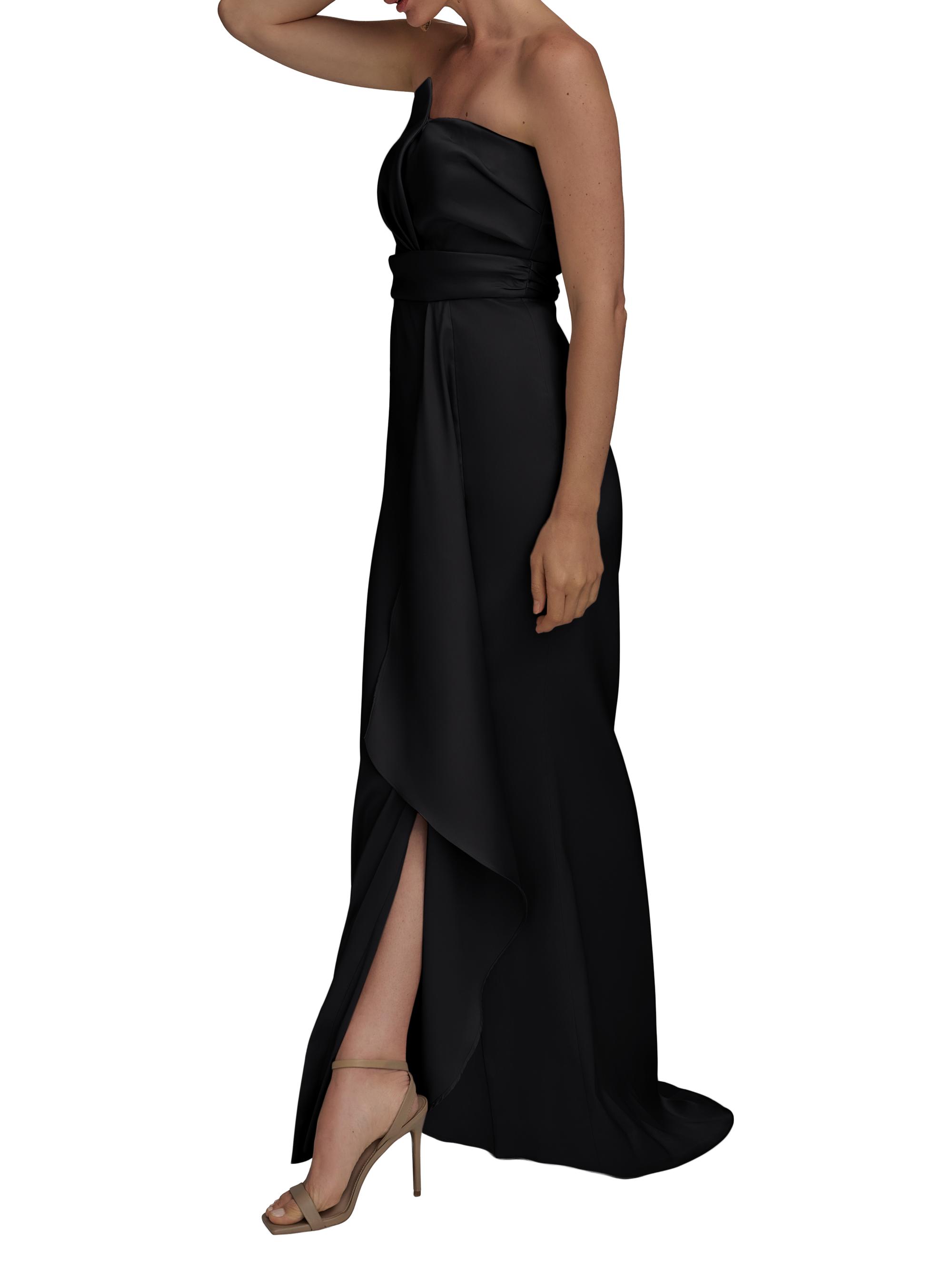 green emerald velvet dress Donna Karan Women's Floral Strapless Gown - Pink main image 0