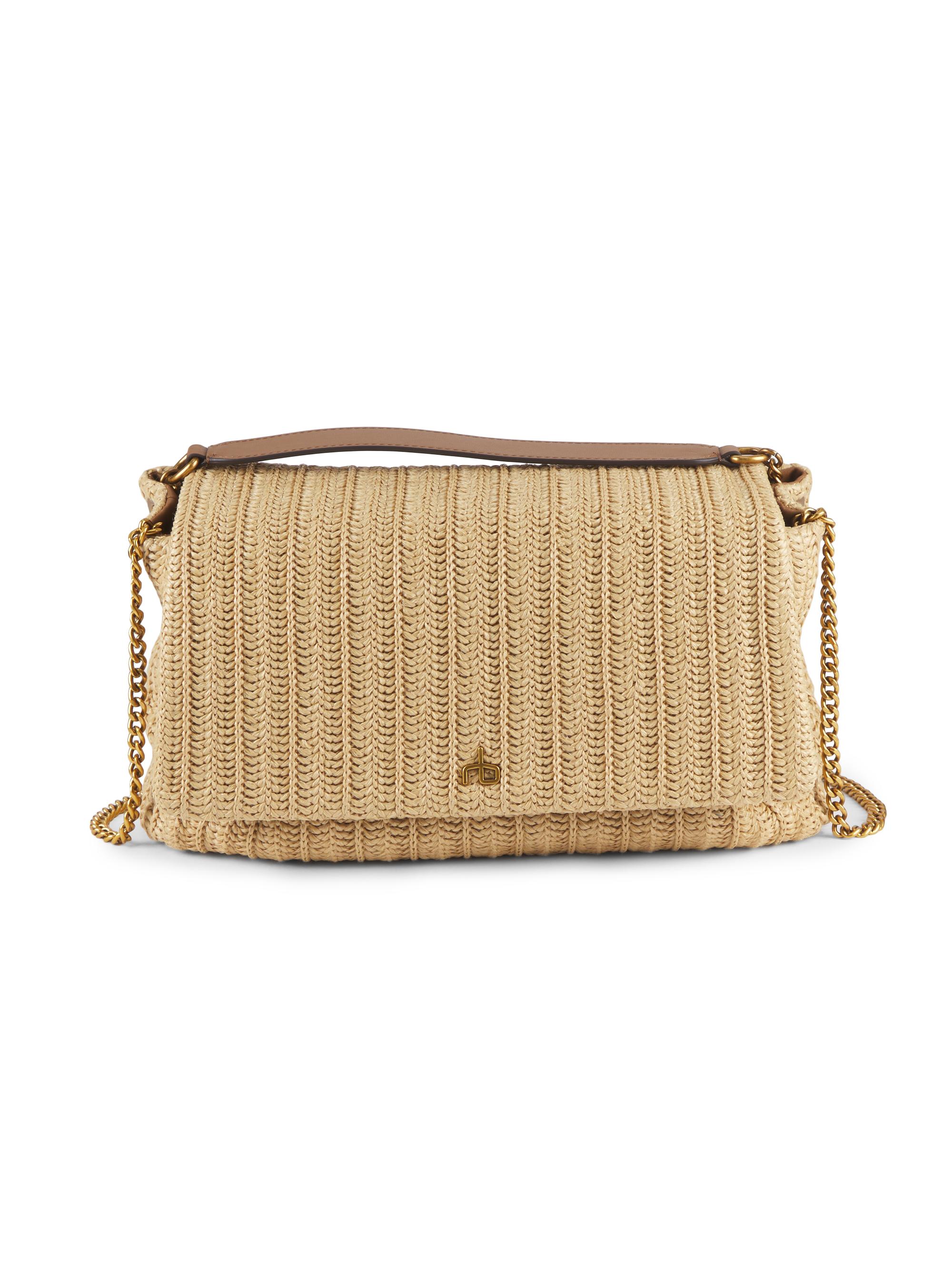 rag & bone Women's Chelsea  Raffia Shoulder Bag - Natural