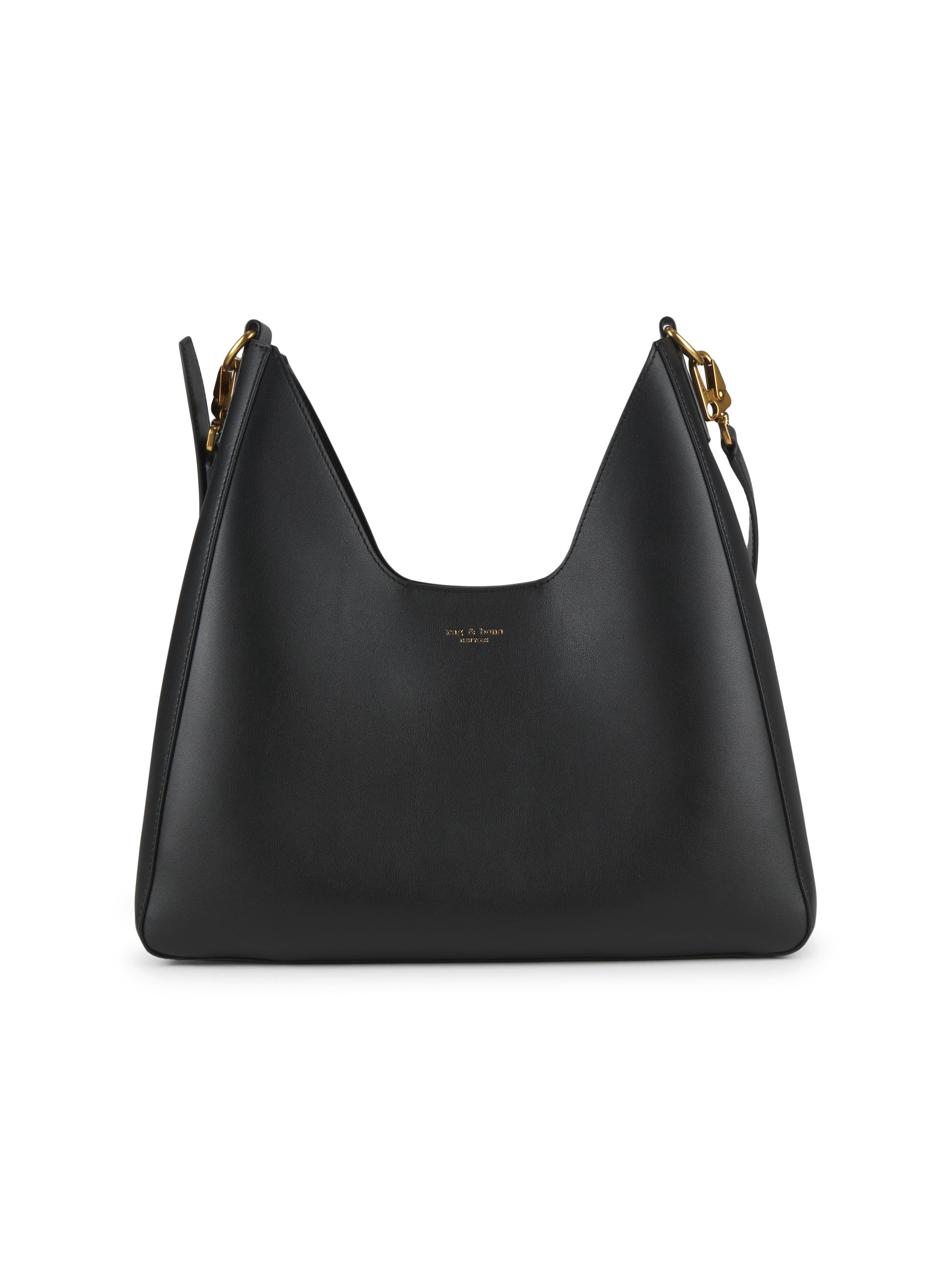 rag & bone Women's Parker Leather Hobo Bag - Black