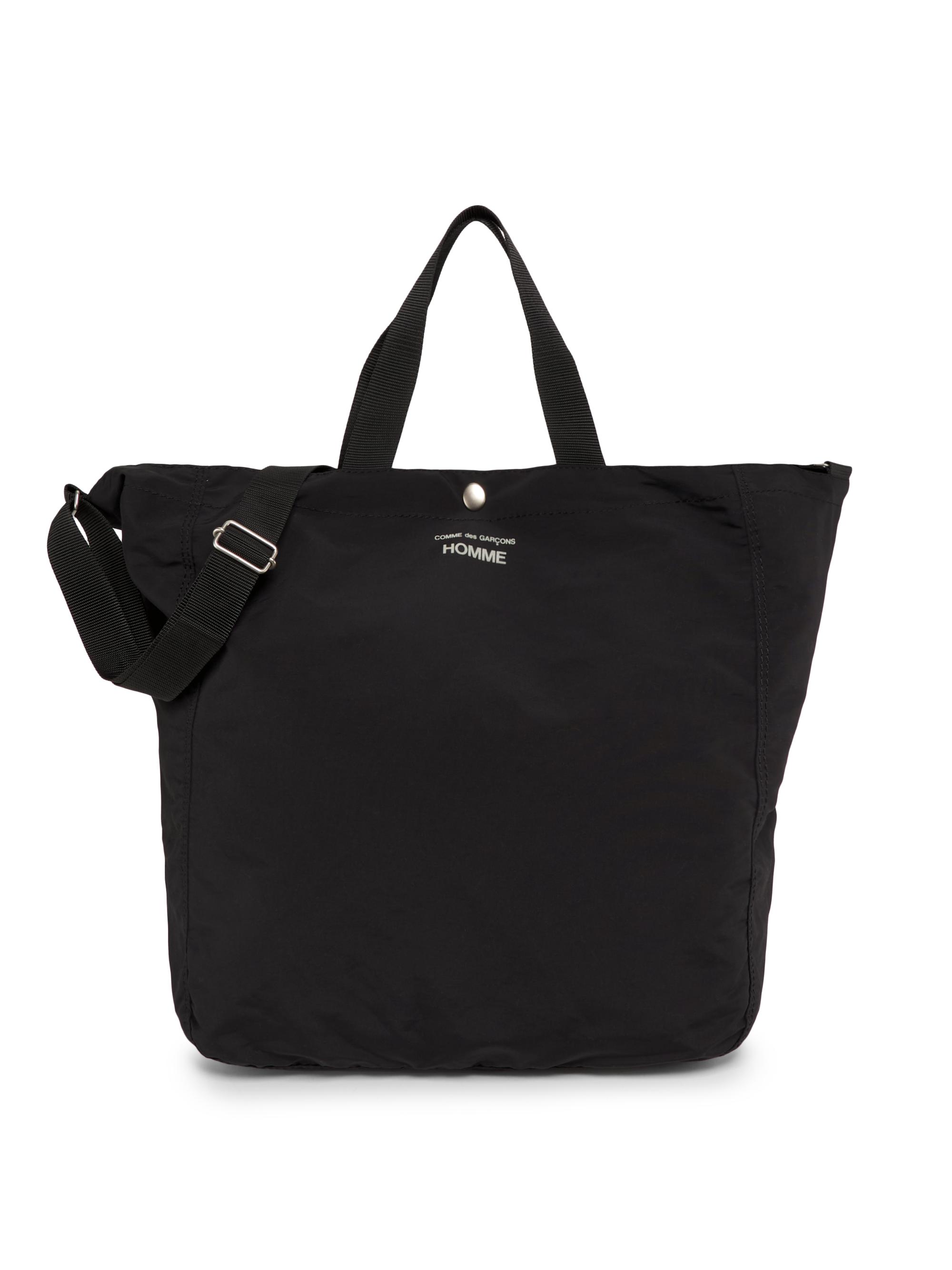 Comme des Garçons Men's Homme Nylon-Cotton Tote Bag - Black