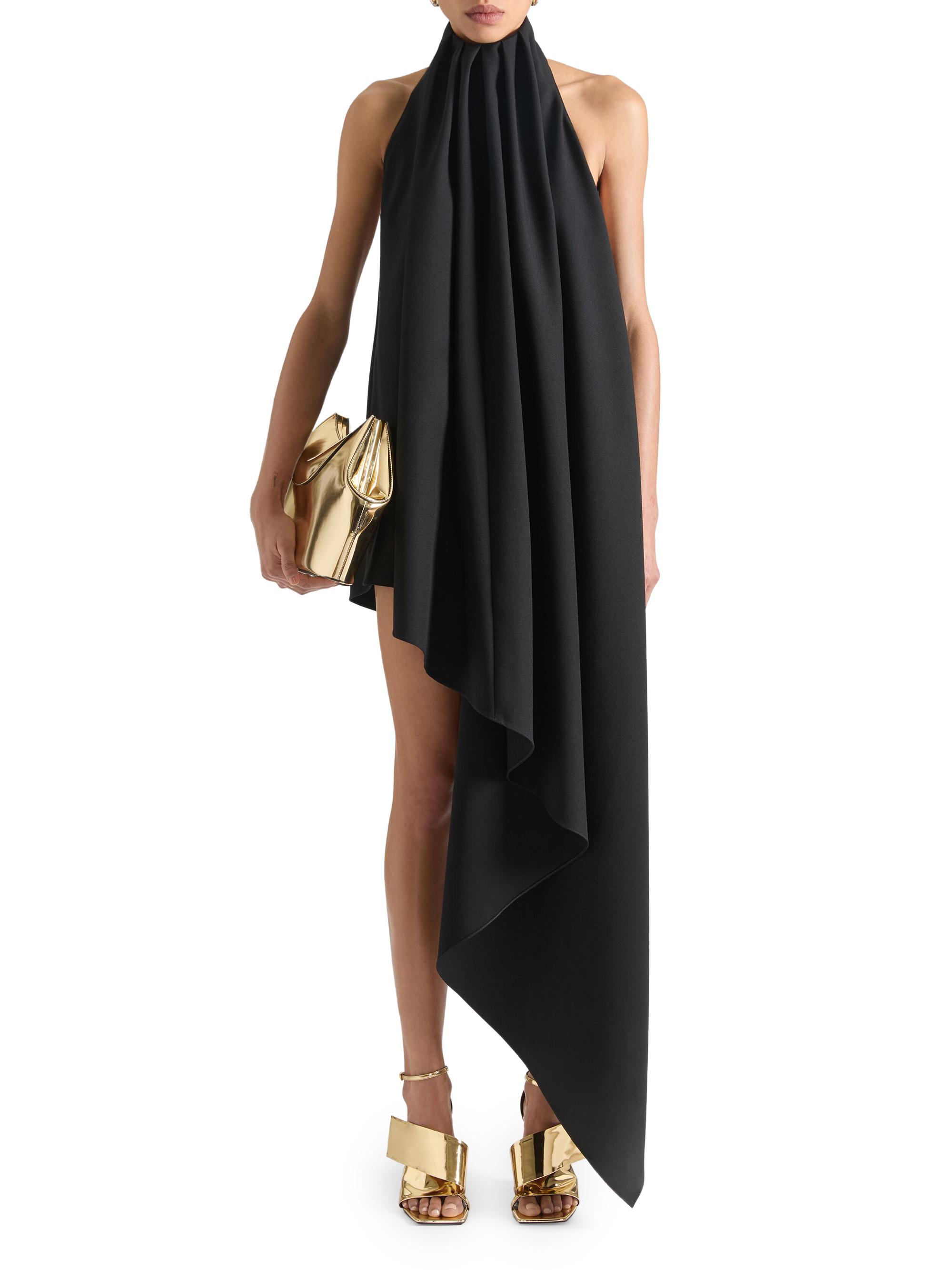 Givenchy Sliced Square Heeled Sandals in Mirror Effect Leather