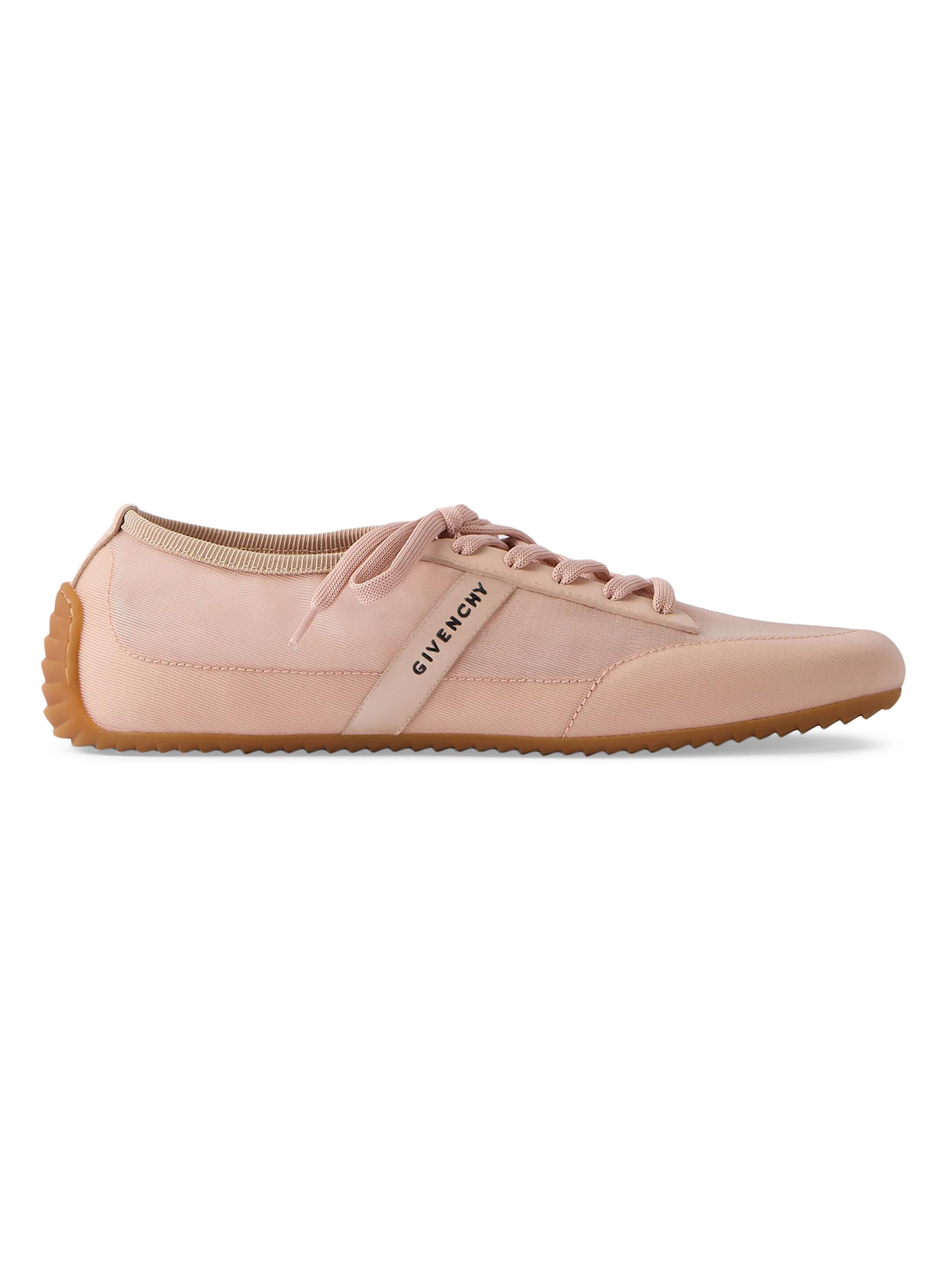 Givenchy Women's Slim Sneakers in Transparent Mesh and Leather - Powder