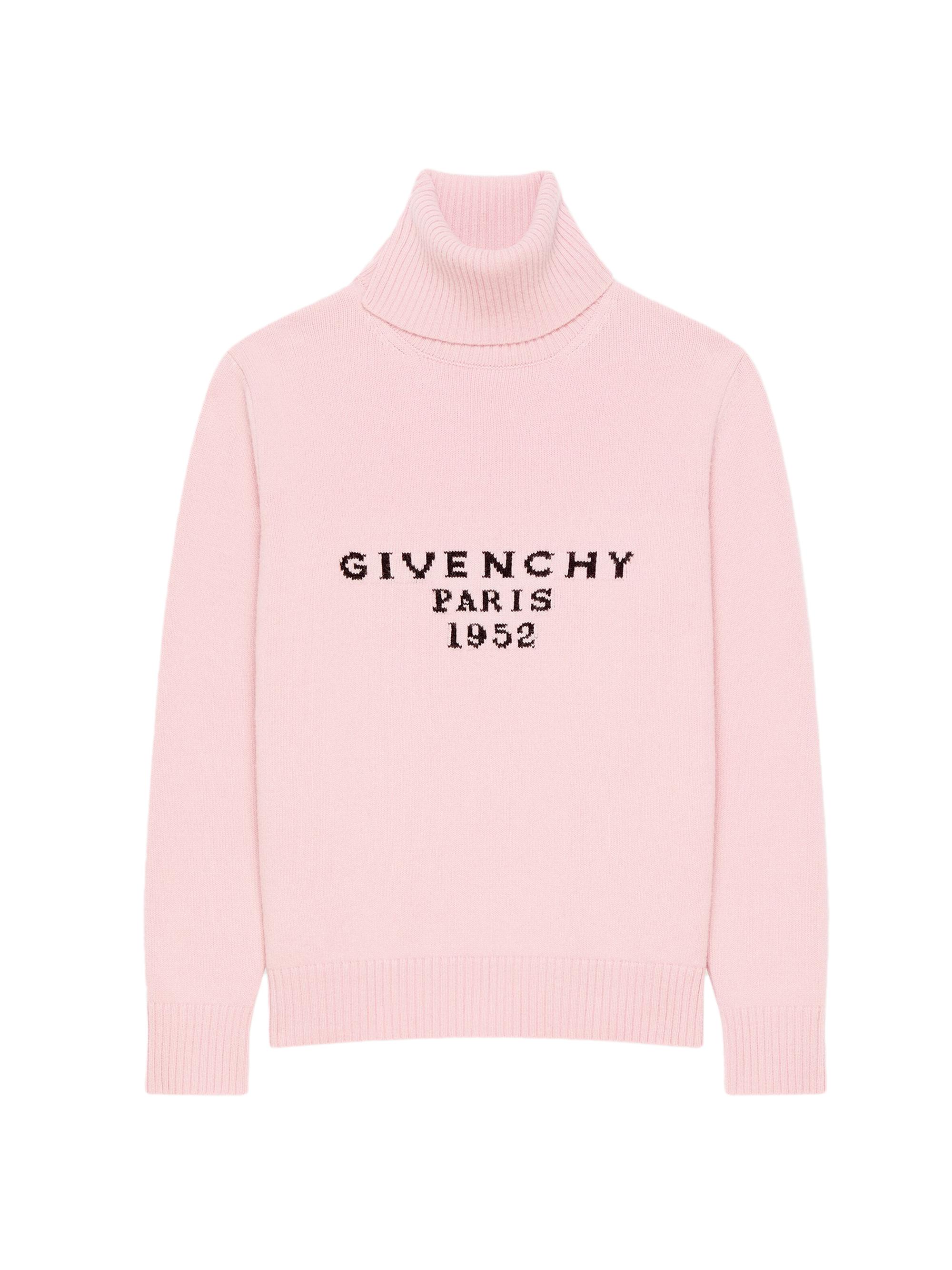 Givenchy Women's Turtleneck Sweater in Wool and Cashmere - Light Pink