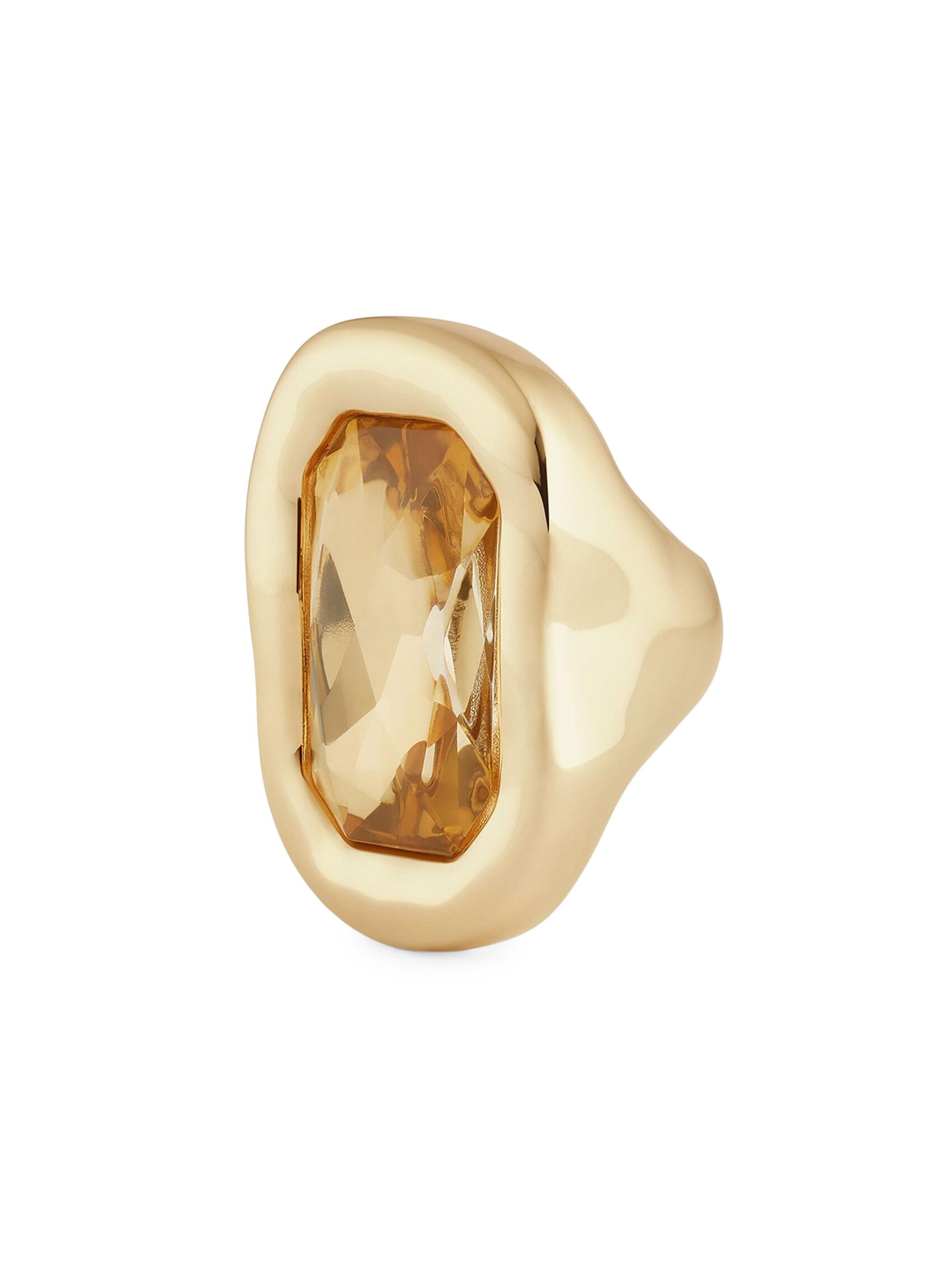 Givenchy 4G Crystal Ring in Metal with Crystals | Saks Fifth