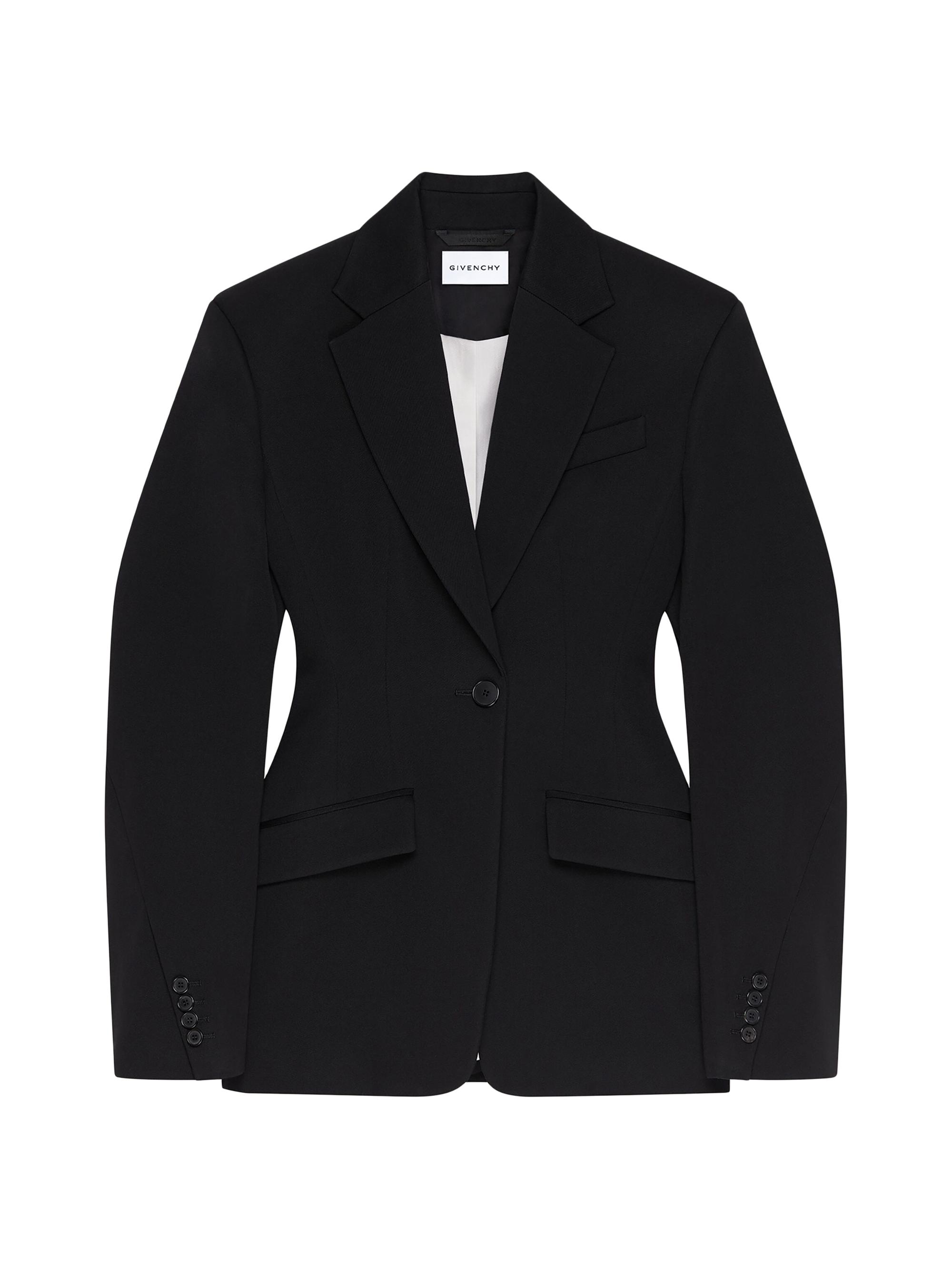 Prada Single-Breasted Wool And Re-Nylon Jacket | Saks Fifth Avenue