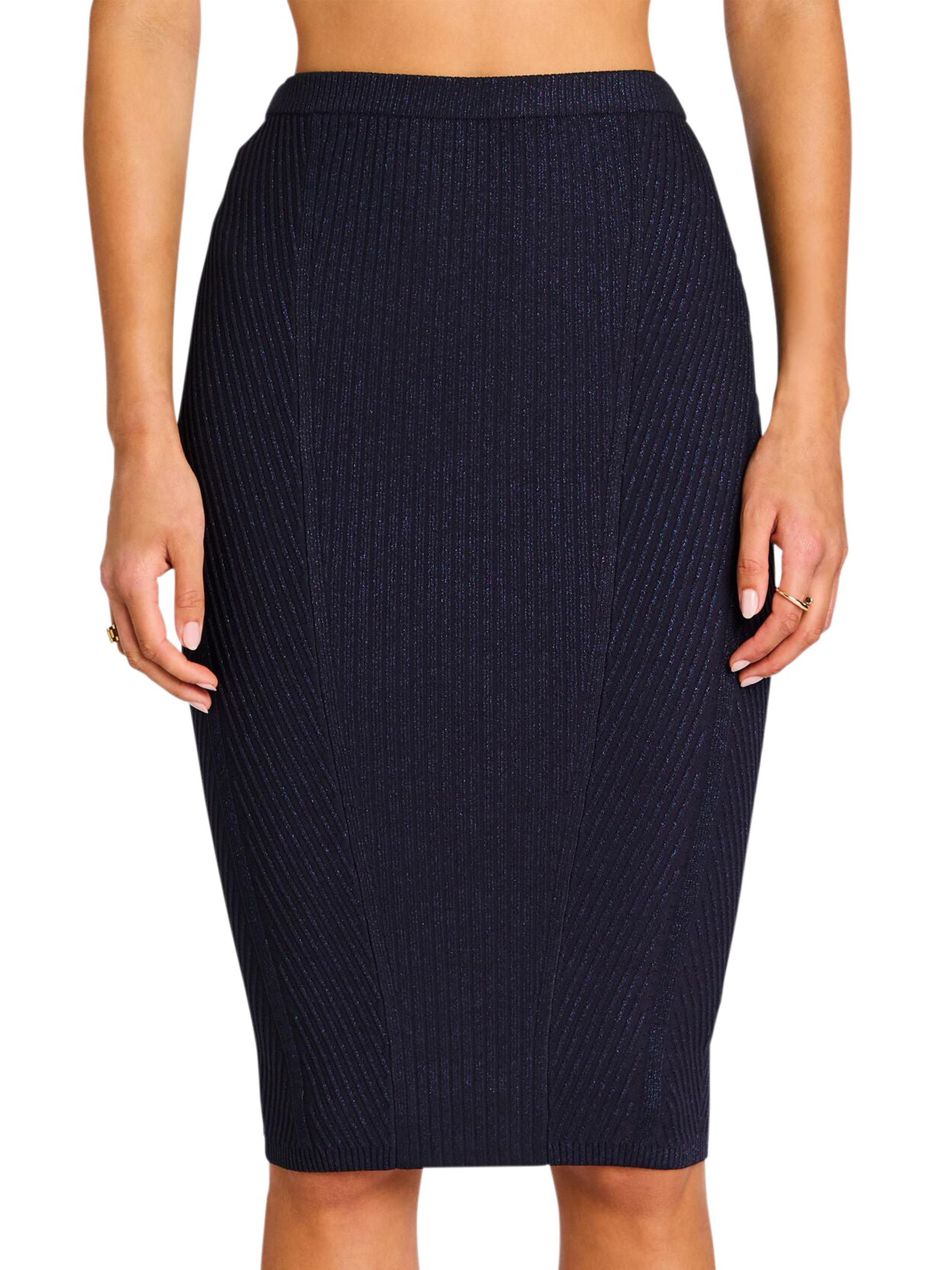 Retrofête Women's Sidra Knit Skirt - Metallic Ink