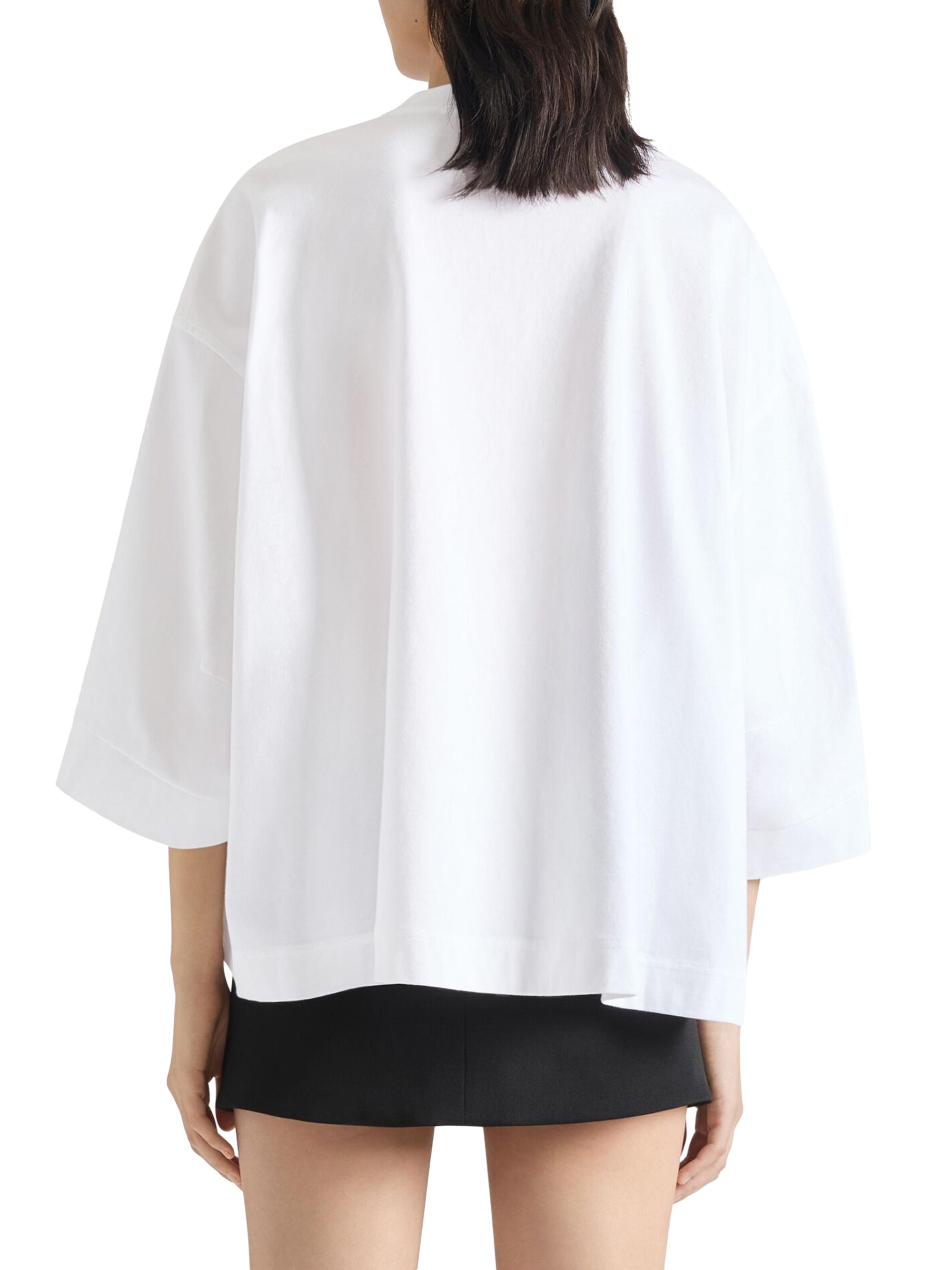 Givenchy T Shirt in Cotton with Unravelled Print | Saks Fifth Avenue