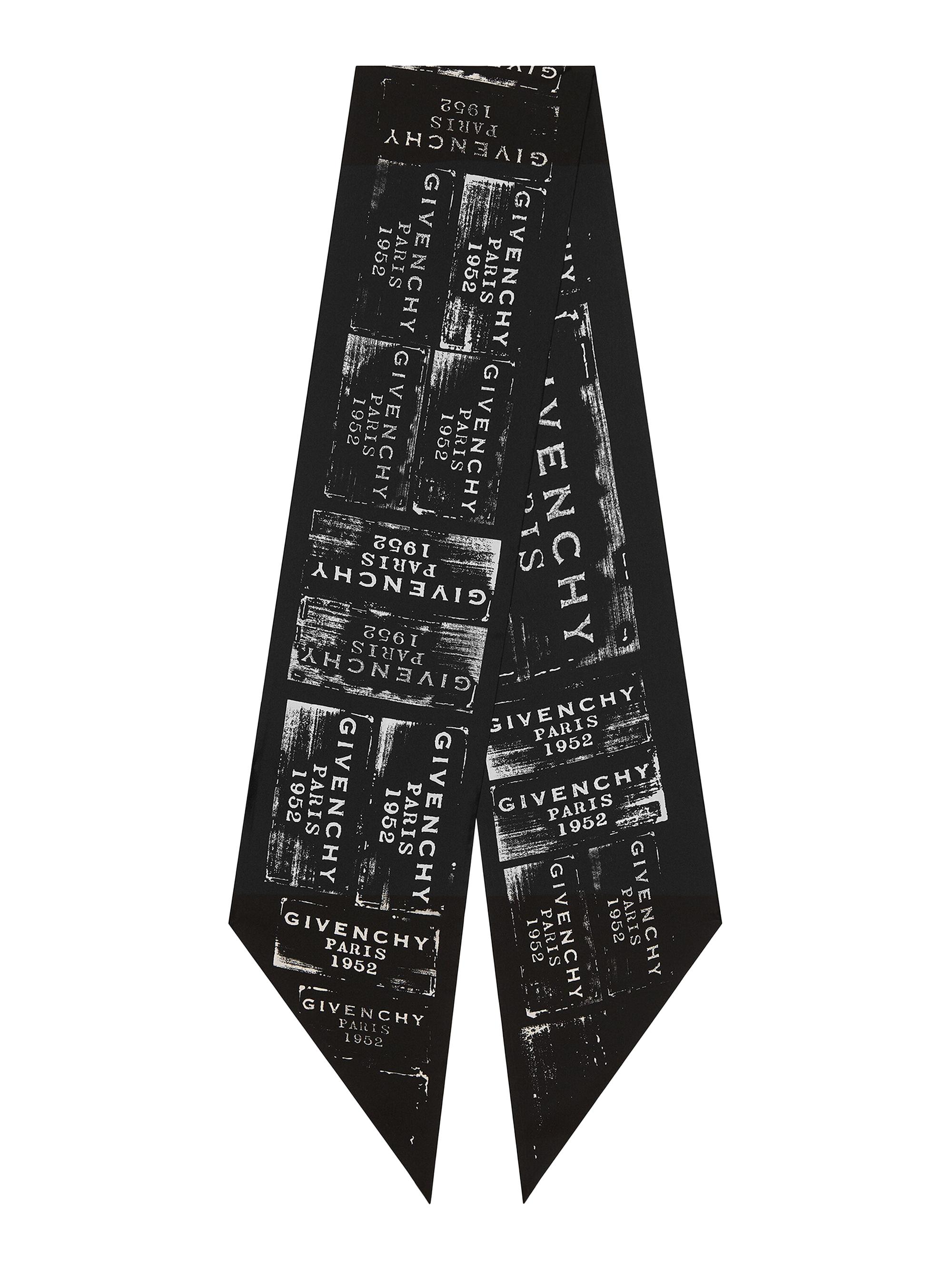 Givenchy Women's Stamp Maxi Bandeau in Silk - Black