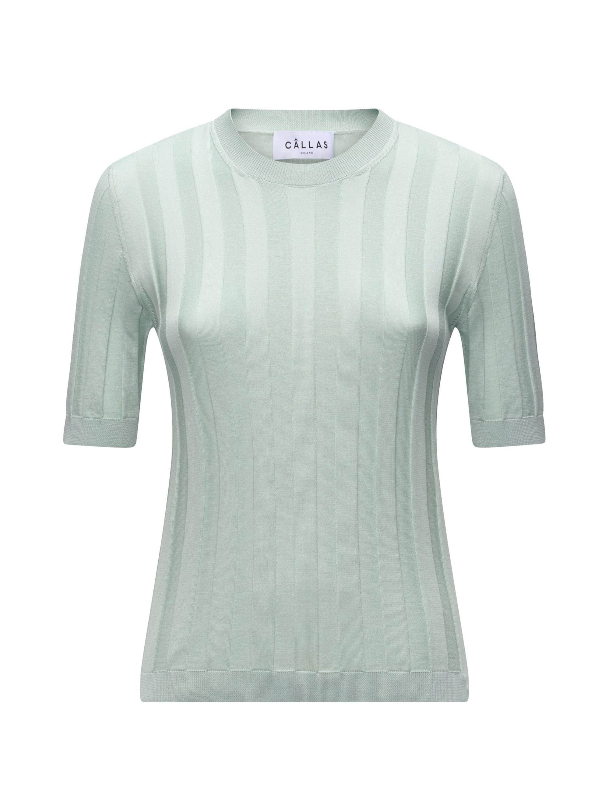 Callas Milano Women's Deeda Crewneck Sweater - Pale Turquoise