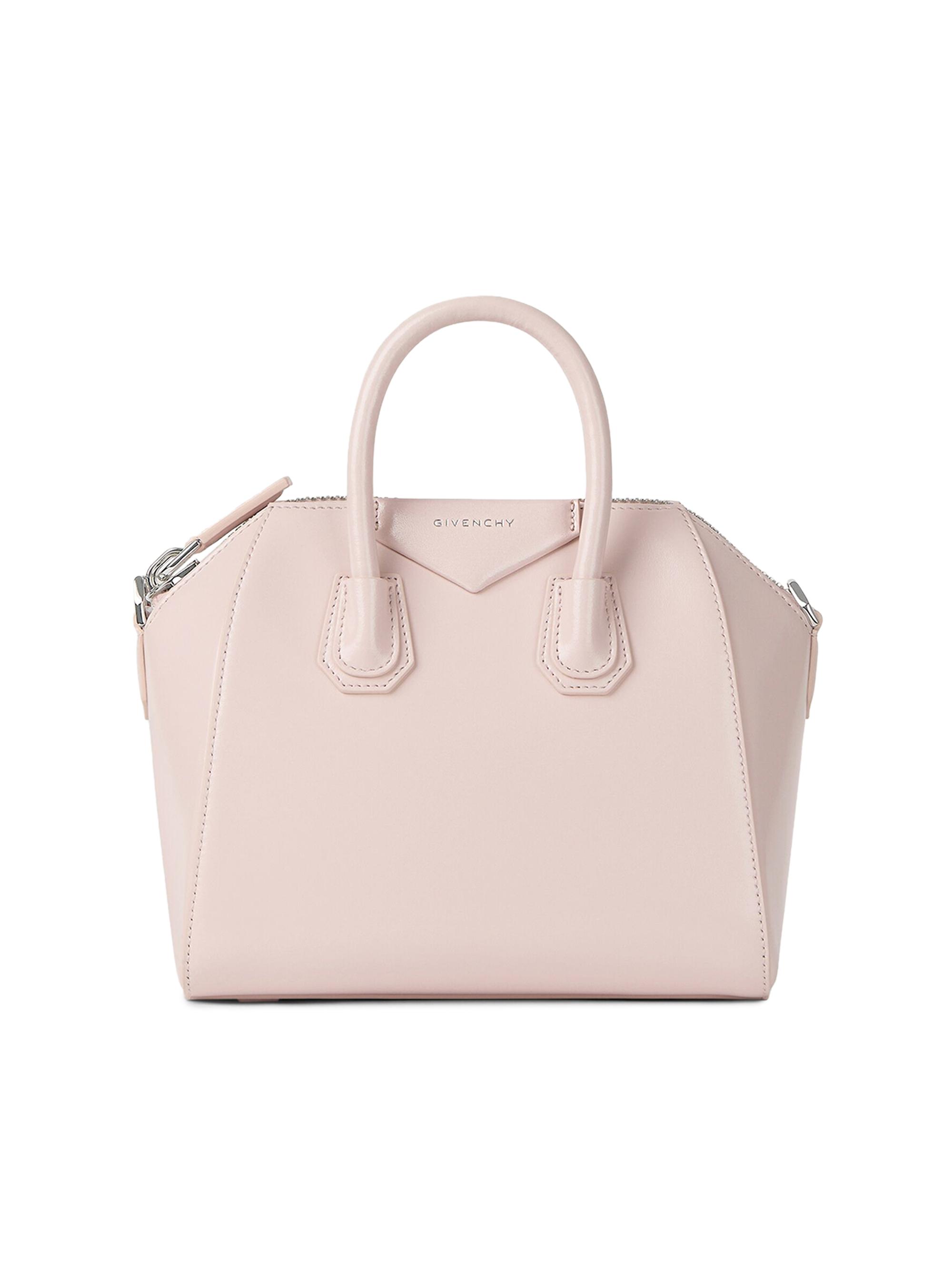 Givenchy Women's Mini Antigona Top Handle Bag in Box Leather - Baby Pink