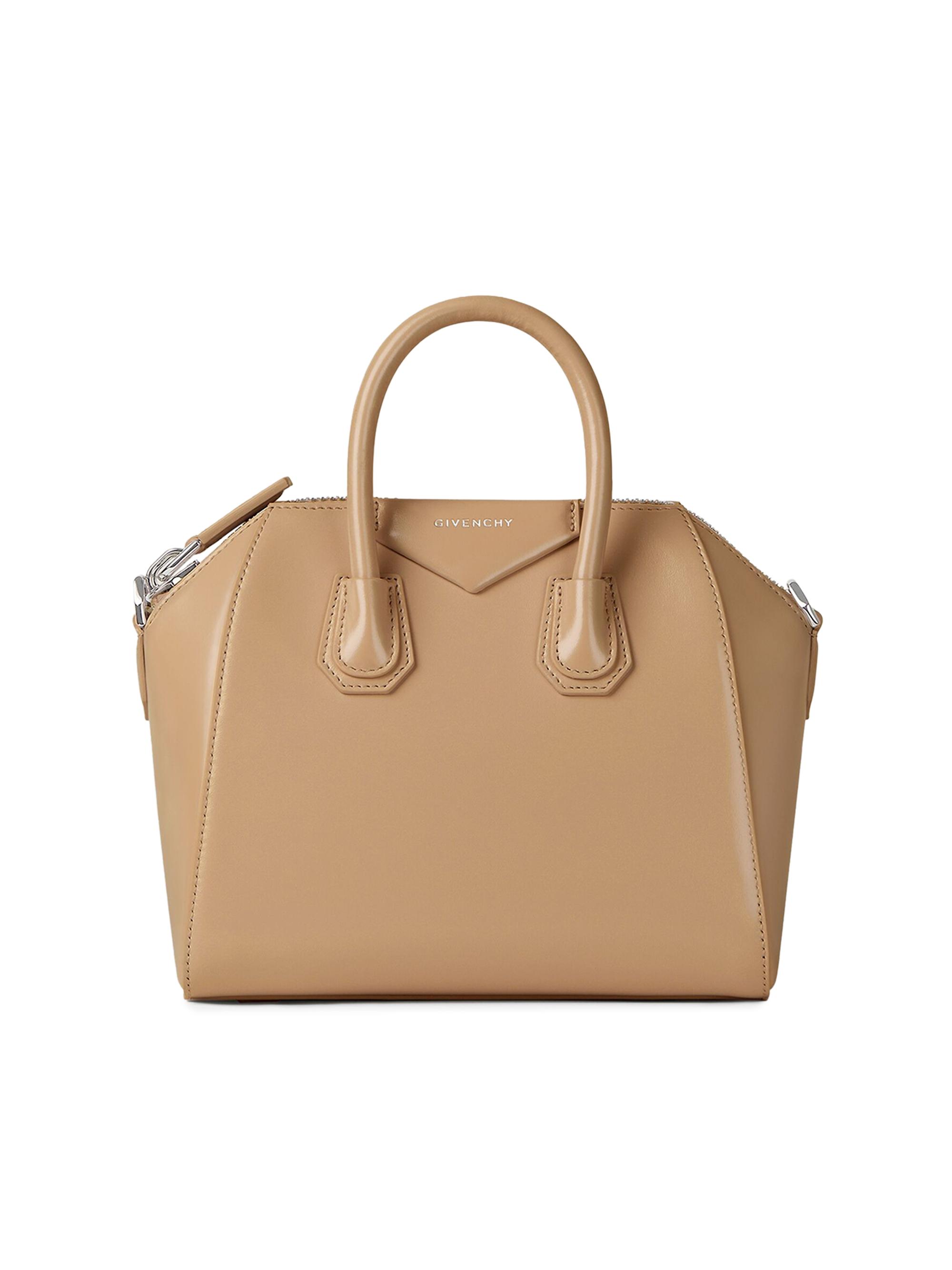 Givenchy Women's Mini Antigona Top Handle Bag in Box Leather - Sand