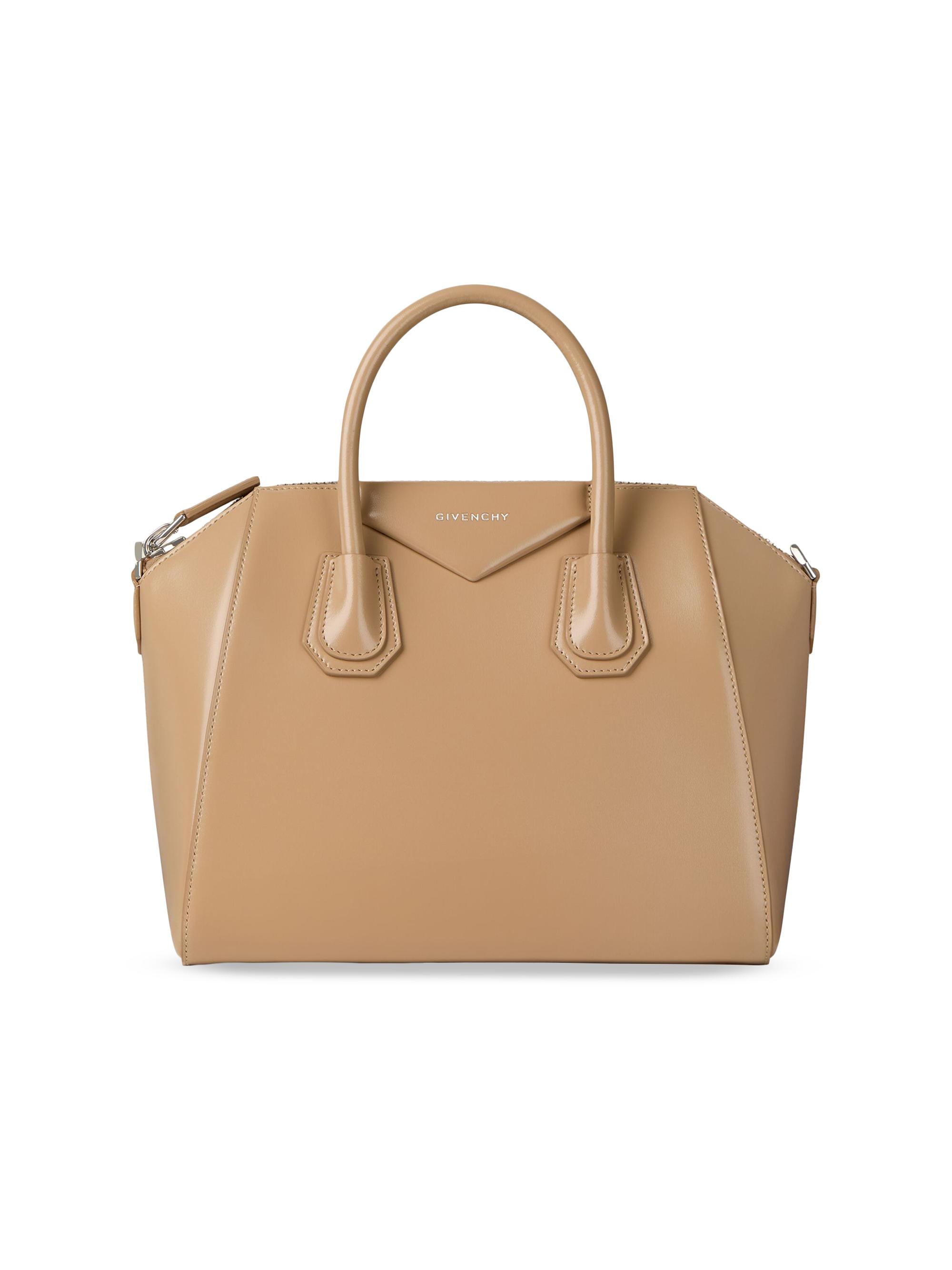 Givenchy Women's  Antigona Top Handle Bag in Box Leather - Sand