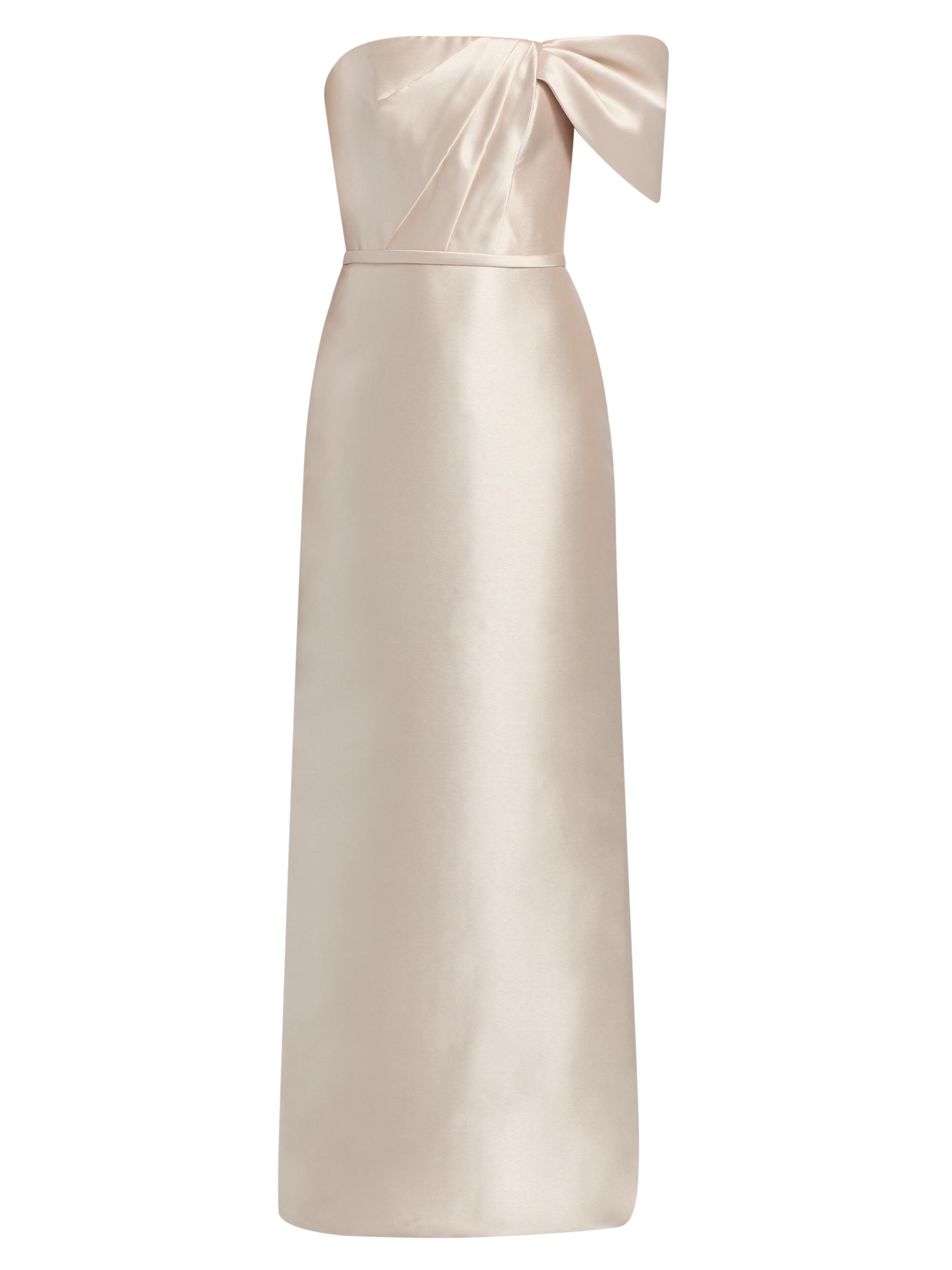 Amsale Women's Satin One-Shoulder Column Gown - Champagne