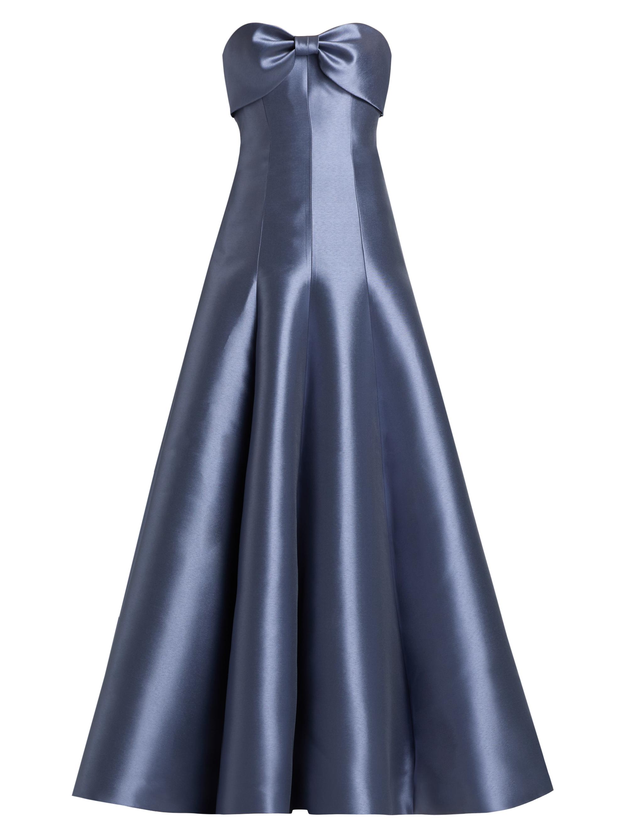 Amsale Women's Satin Strapless Gown - Slate