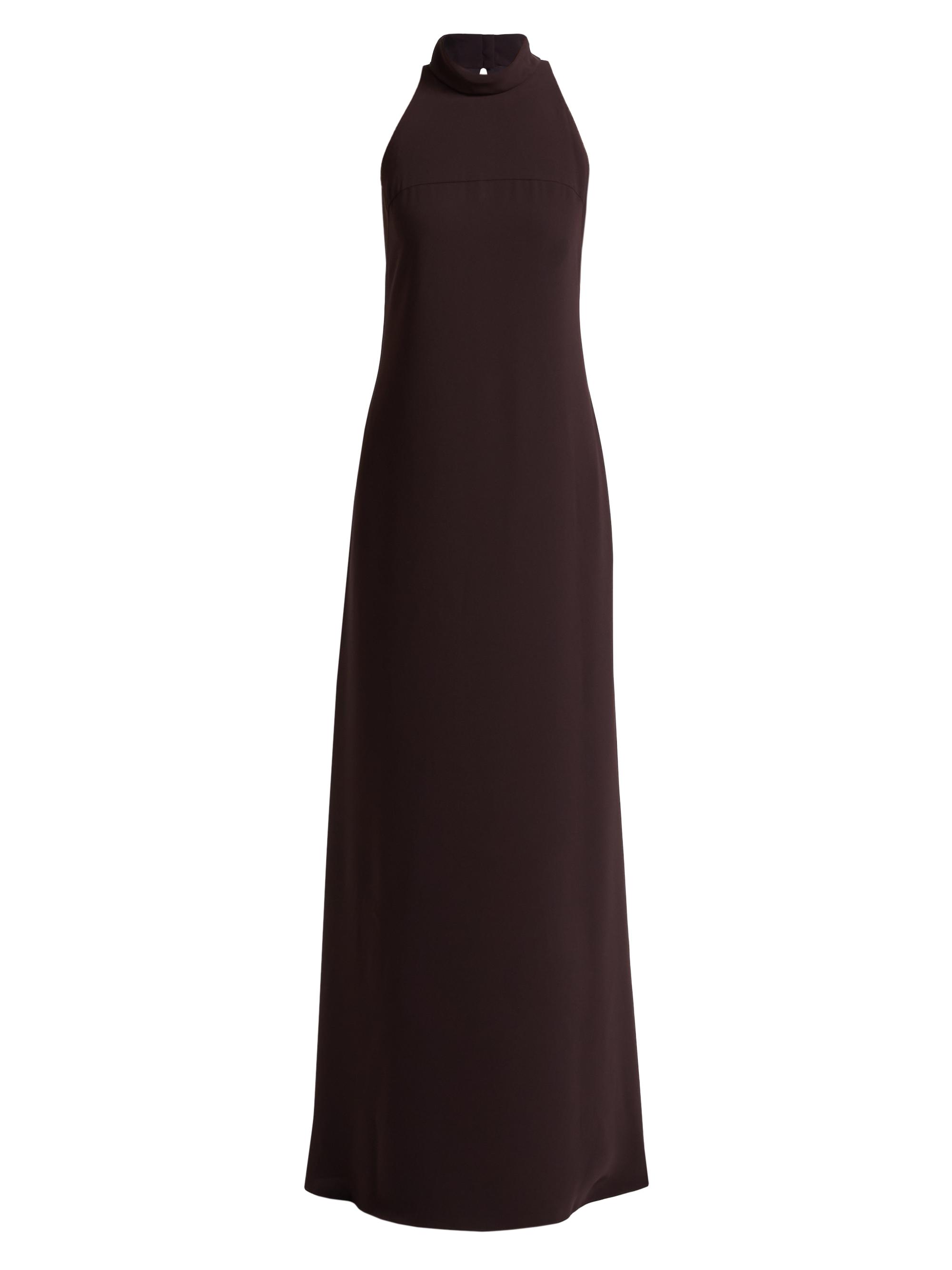 Amsale Women's Sleeveless Turtleneck Gown - Raisin