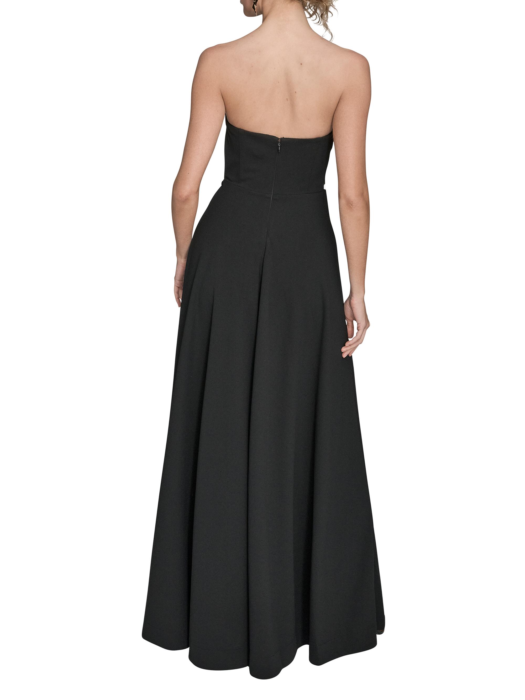 Donna Karan Women's Strapless Floral Embellished Gown in Black Multi