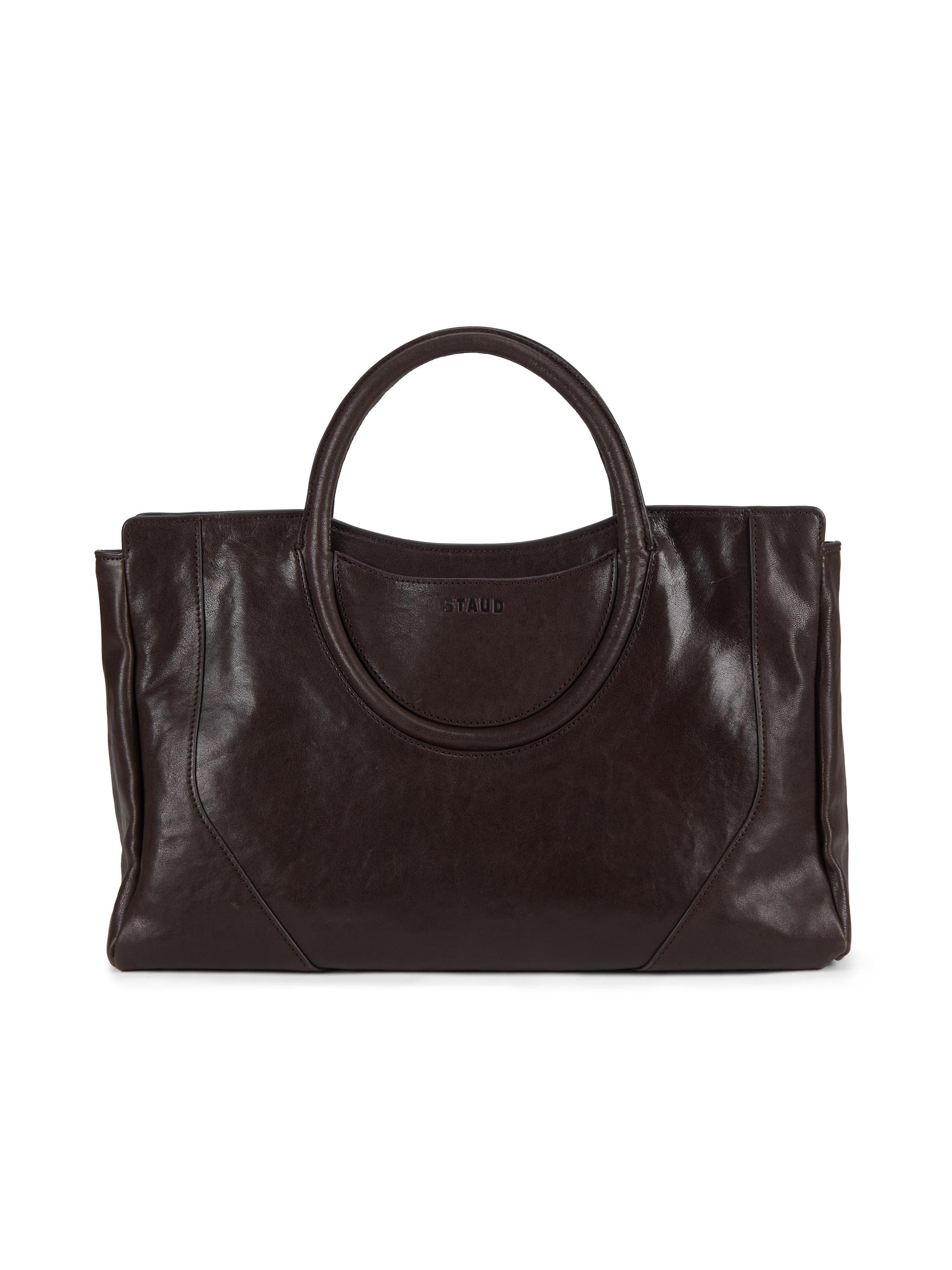 Staud Women's Maude Leather Satchel - Espresso