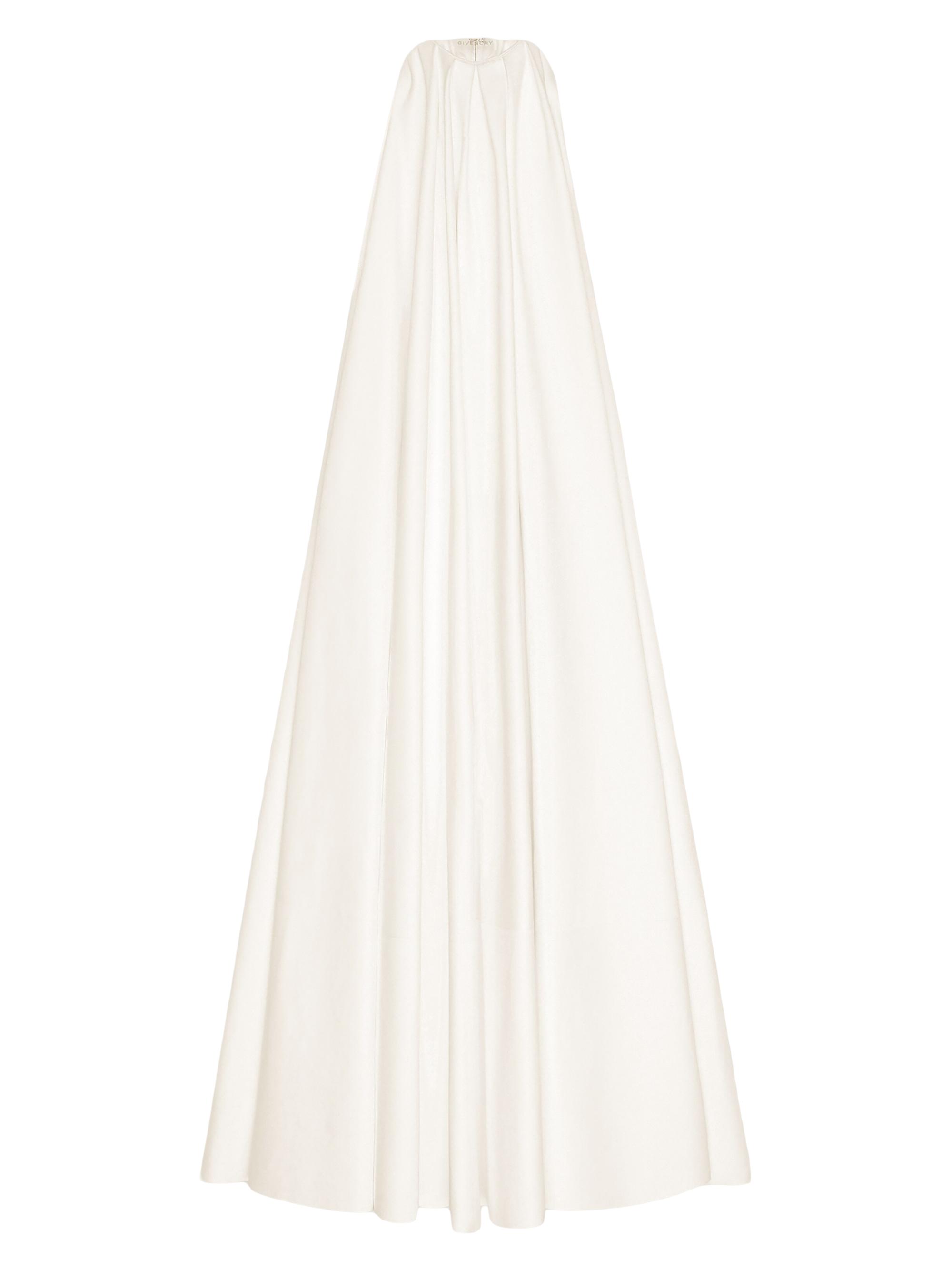 Givenchy Women's Draped Evening Dress in Nappa Leather - White