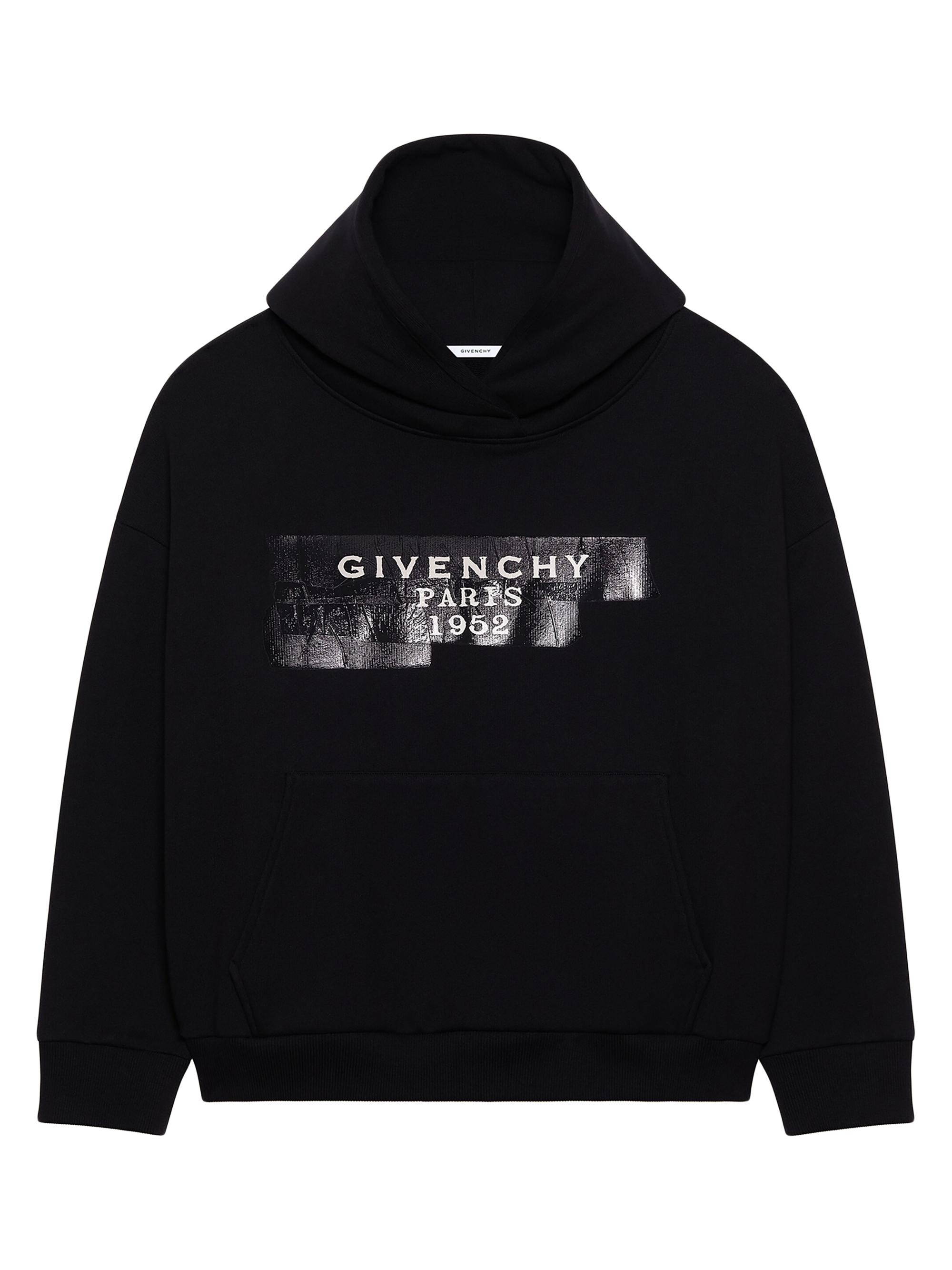 Givenchy Zipped Hoodie in Fleece with Stamp Print | Saks Fifth Avenue