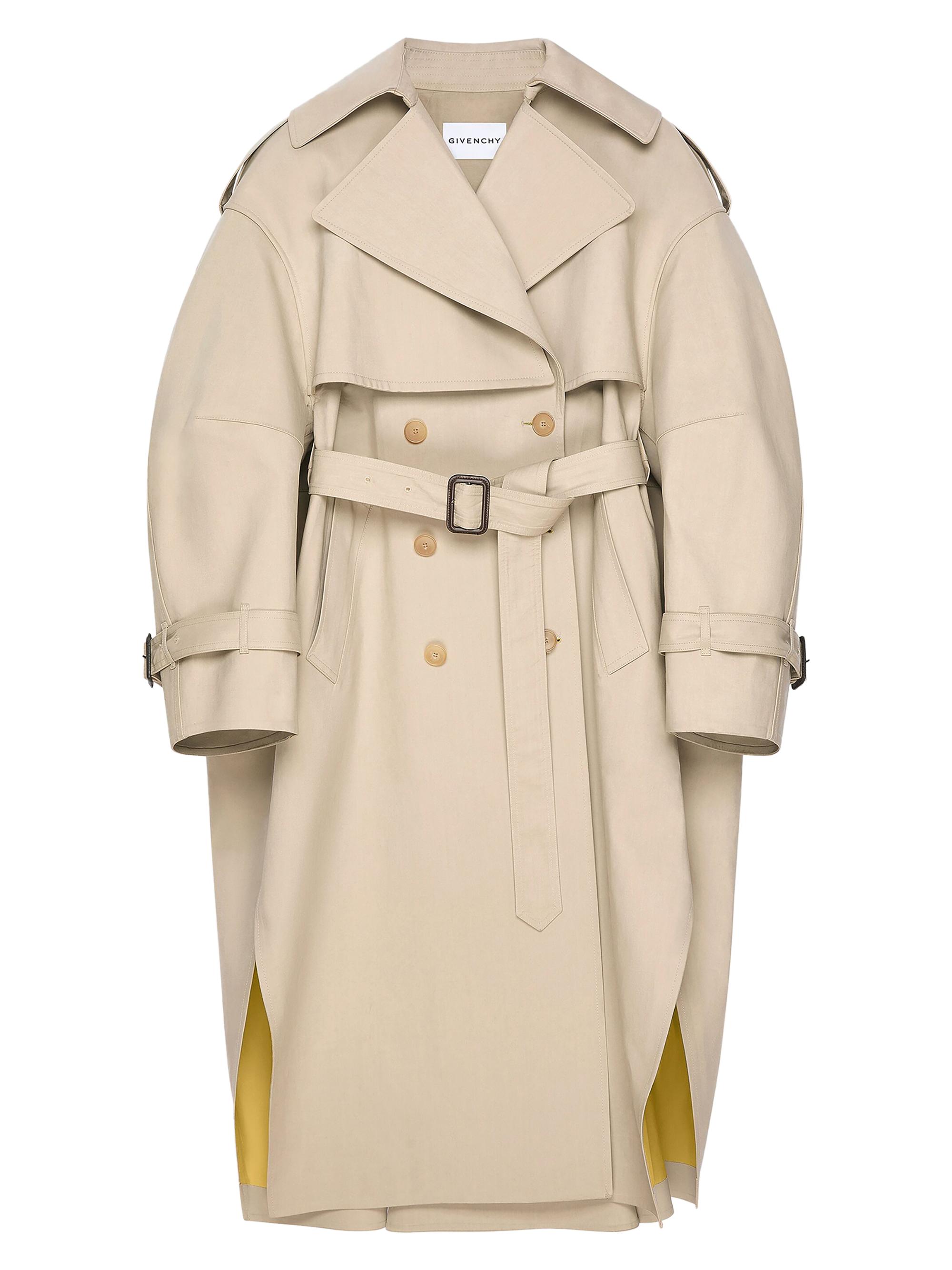 Givenchy Women's Trench Coat in Cotton - Beige Mustard