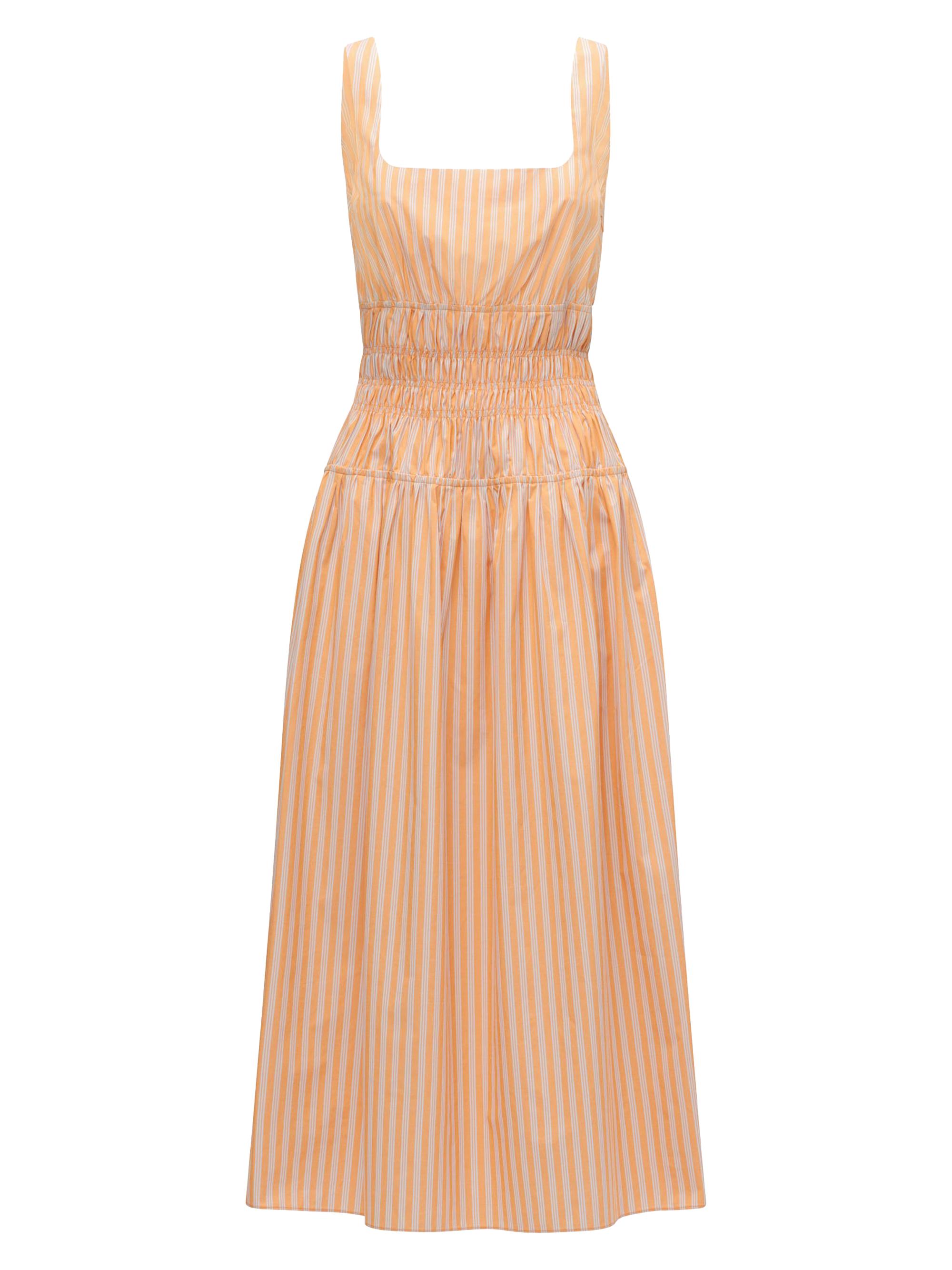 Callas Milano Women's Belinda Gathered Waist Dress - Orange