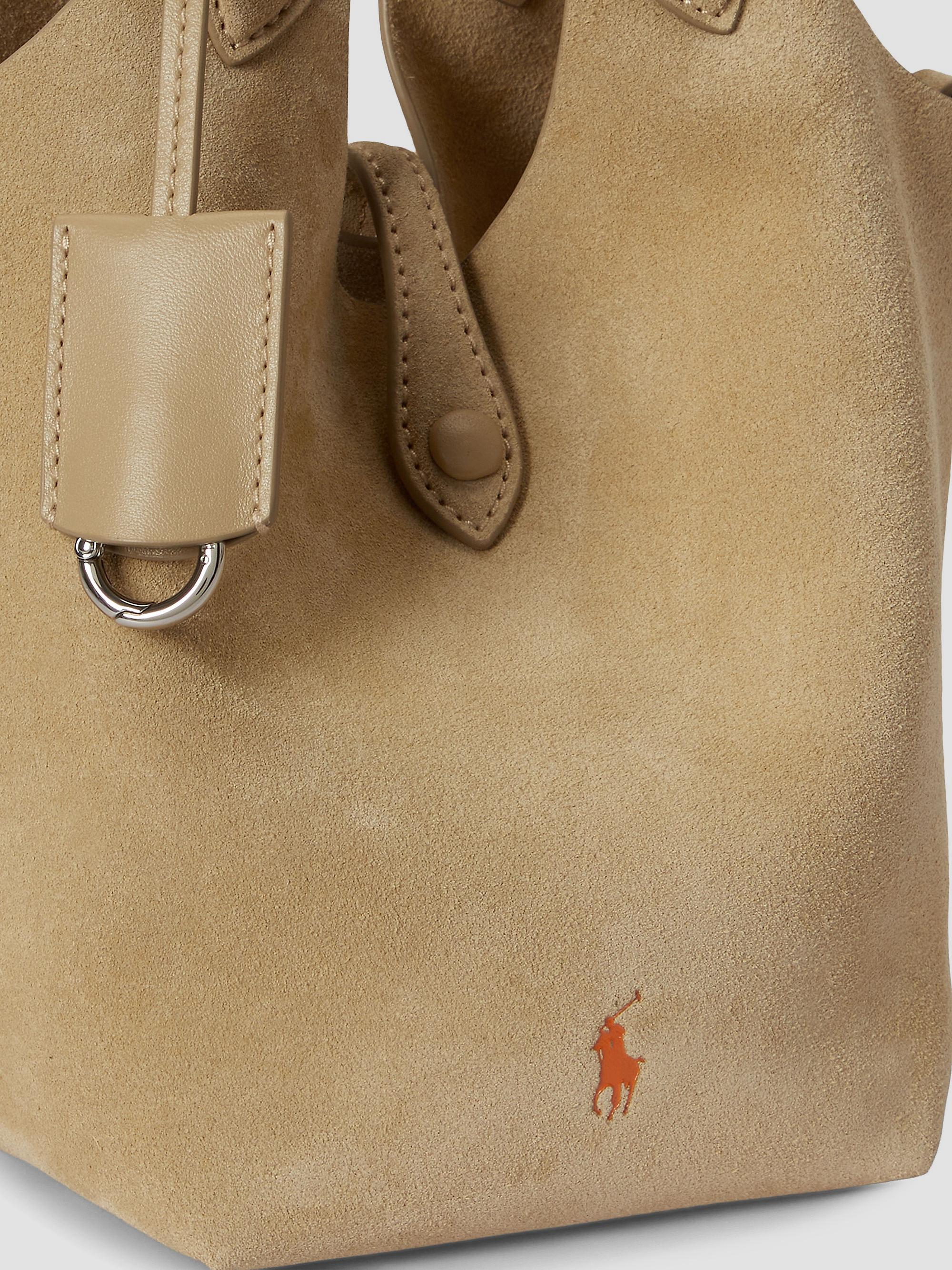 Polo Ralph Lauren Women's Suede Convertible Tote Bag - Cashew | Thumbnail 5