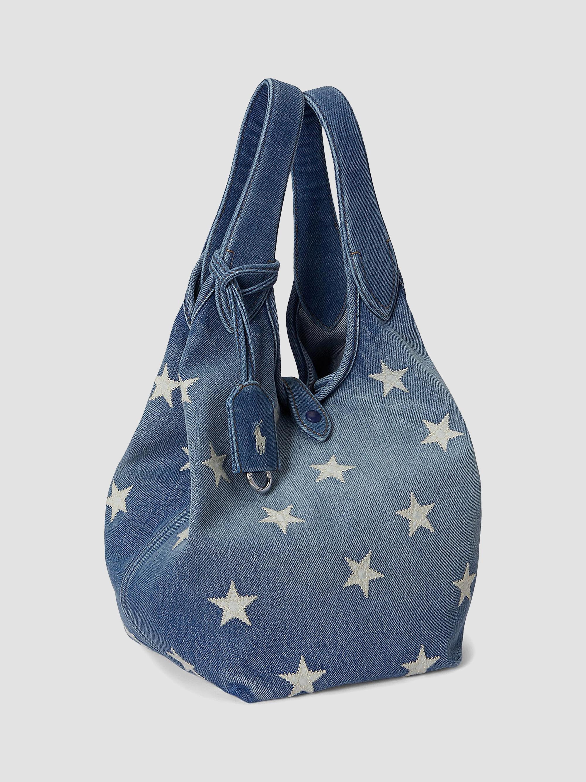 Polo Ralph Lauren Star-Print Denim Tote Bag | Saks Fifth Avenue