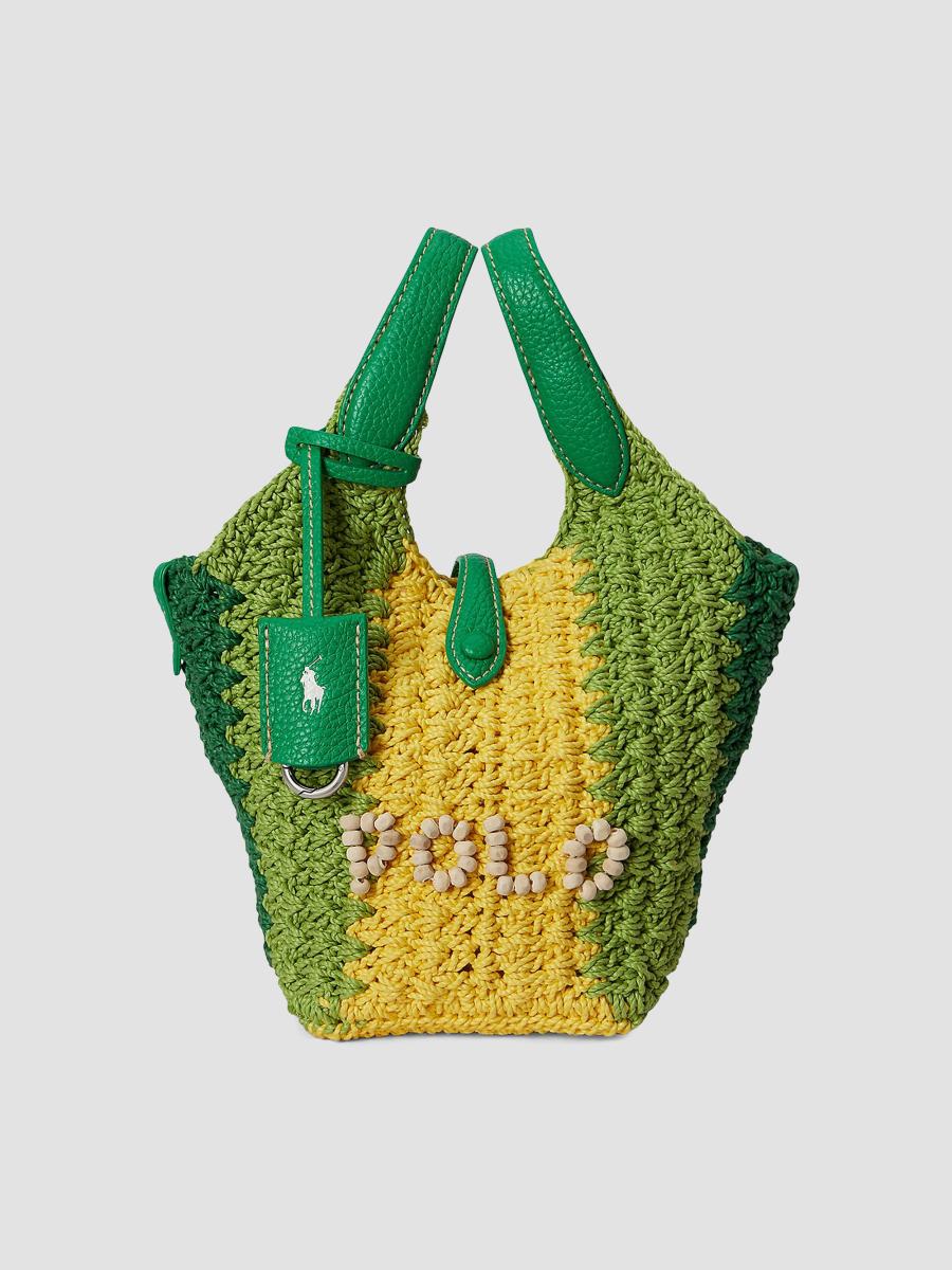 Polo Ralph Lauren Crocheted Logo Mini Tote Bag | Saks Fifth Avenue