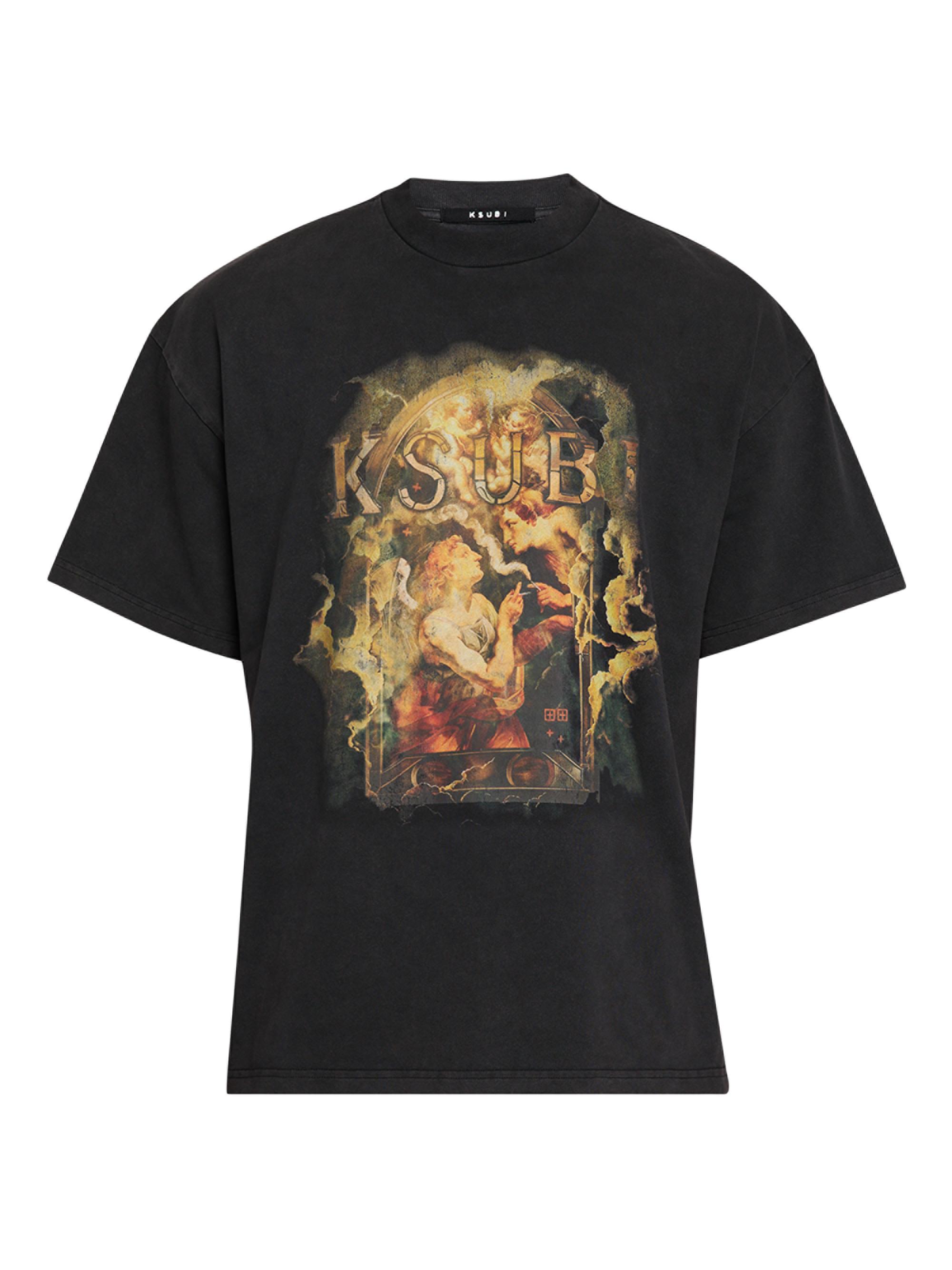 Ksubi Men's Ascension Ekcess Graphic T-Shirt - Charcoal