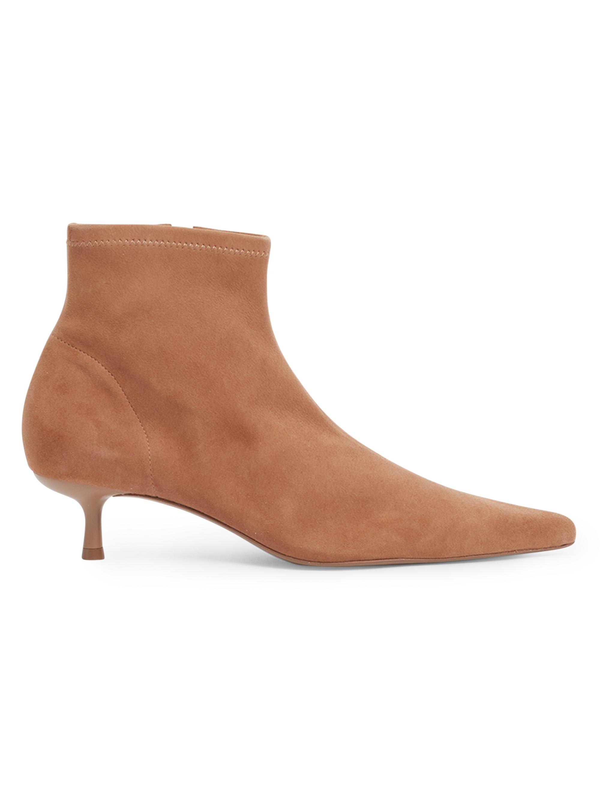 SIMKHAI Women's Joni 45MM Suede Ankle Booties - Camel