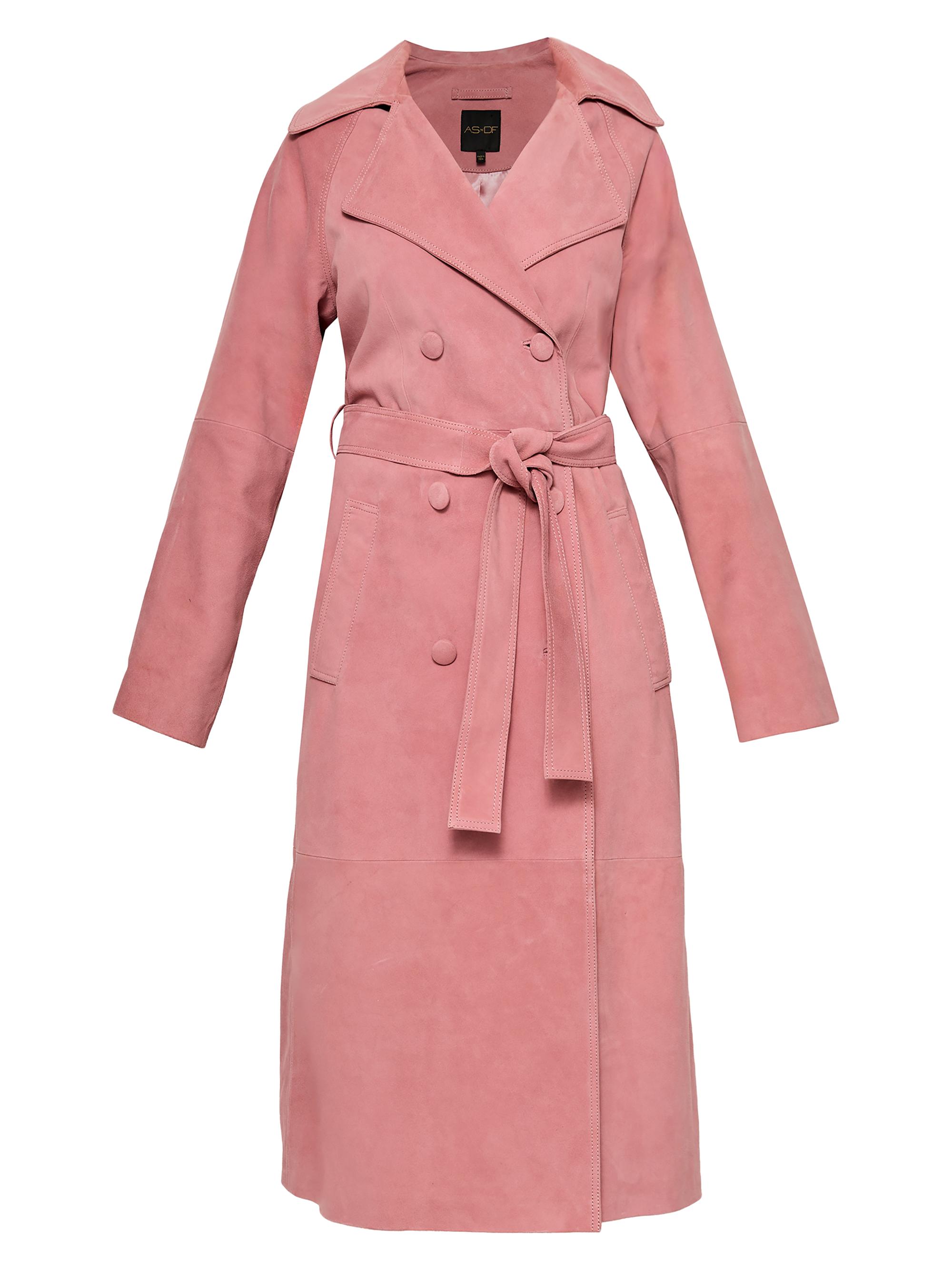 AS by DF Women's Candy Supersuede Trench Coat - Mauve