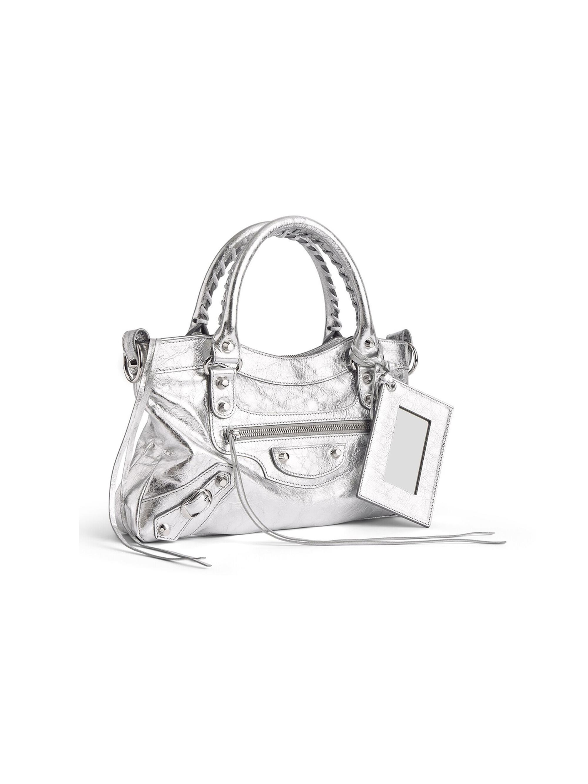 Balenciaga Le City First Metallized Shoulder Bag | Saks Fifth Avenue