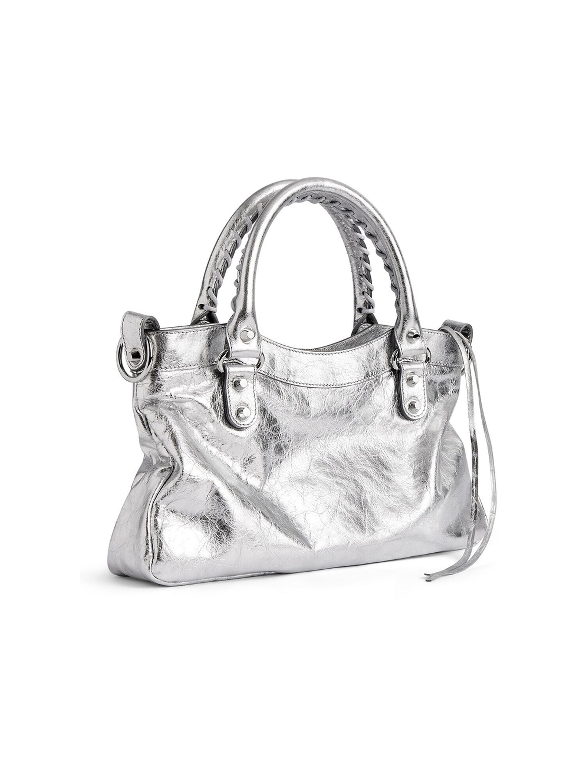 Balenciaga Le City First Metallized Shoulder Bag | Saks Fifth Avenue