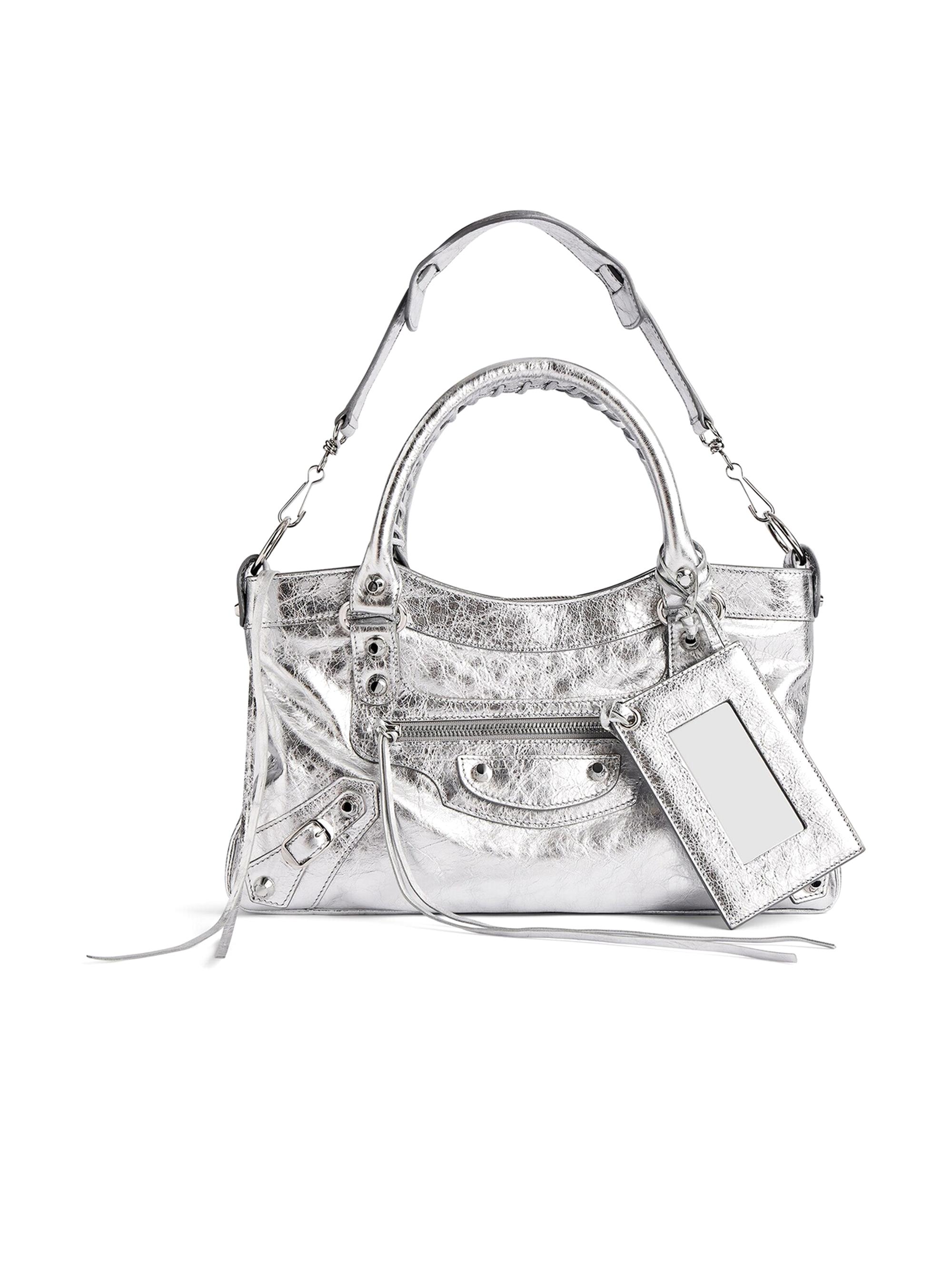 Balenciaga Le City First Metallized Shoulder Bag | Saks Fifth Avenue