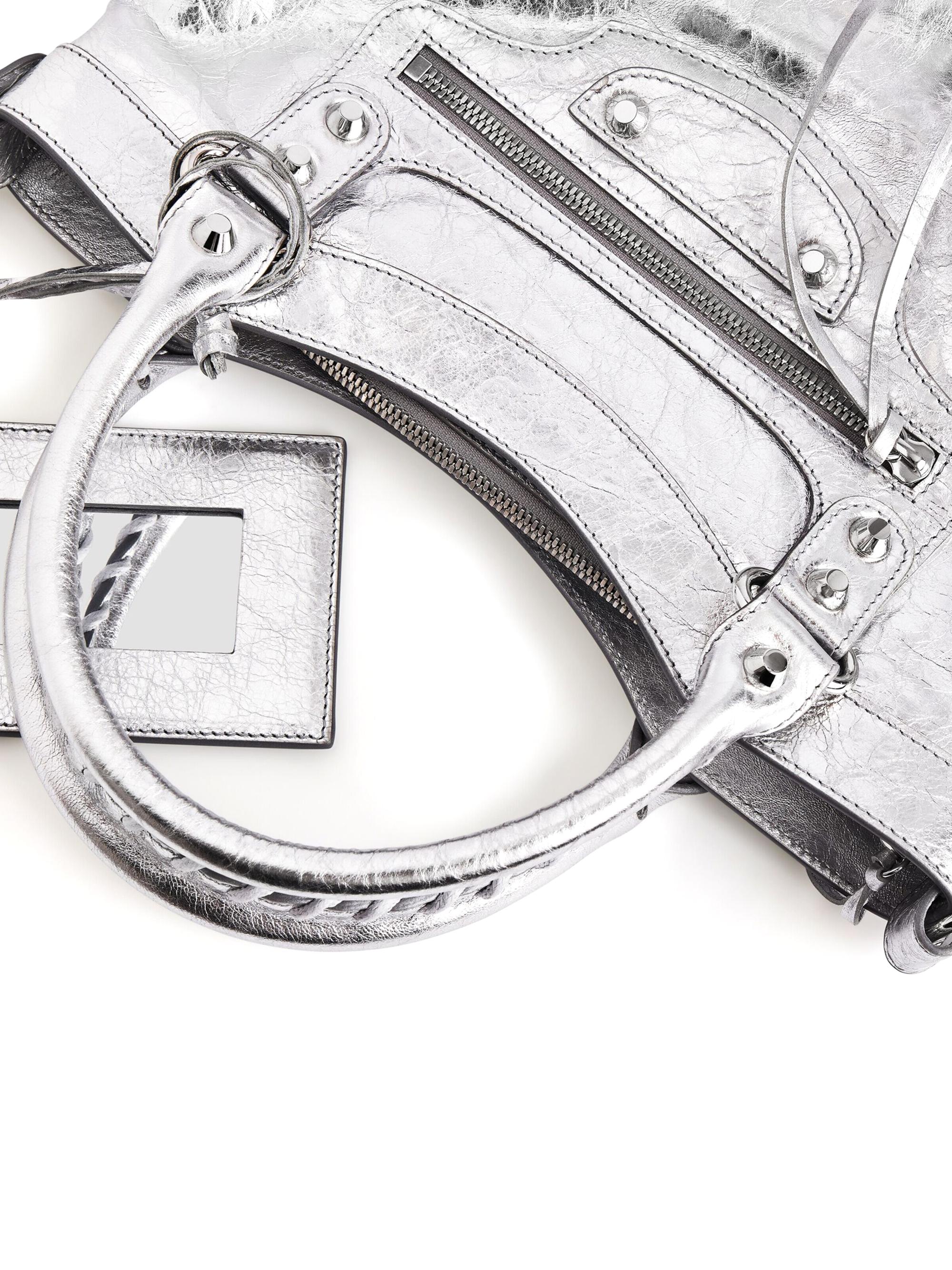 Balenciaga Le City First Metallized Shoulder Bag | Saks Fifth Avenue